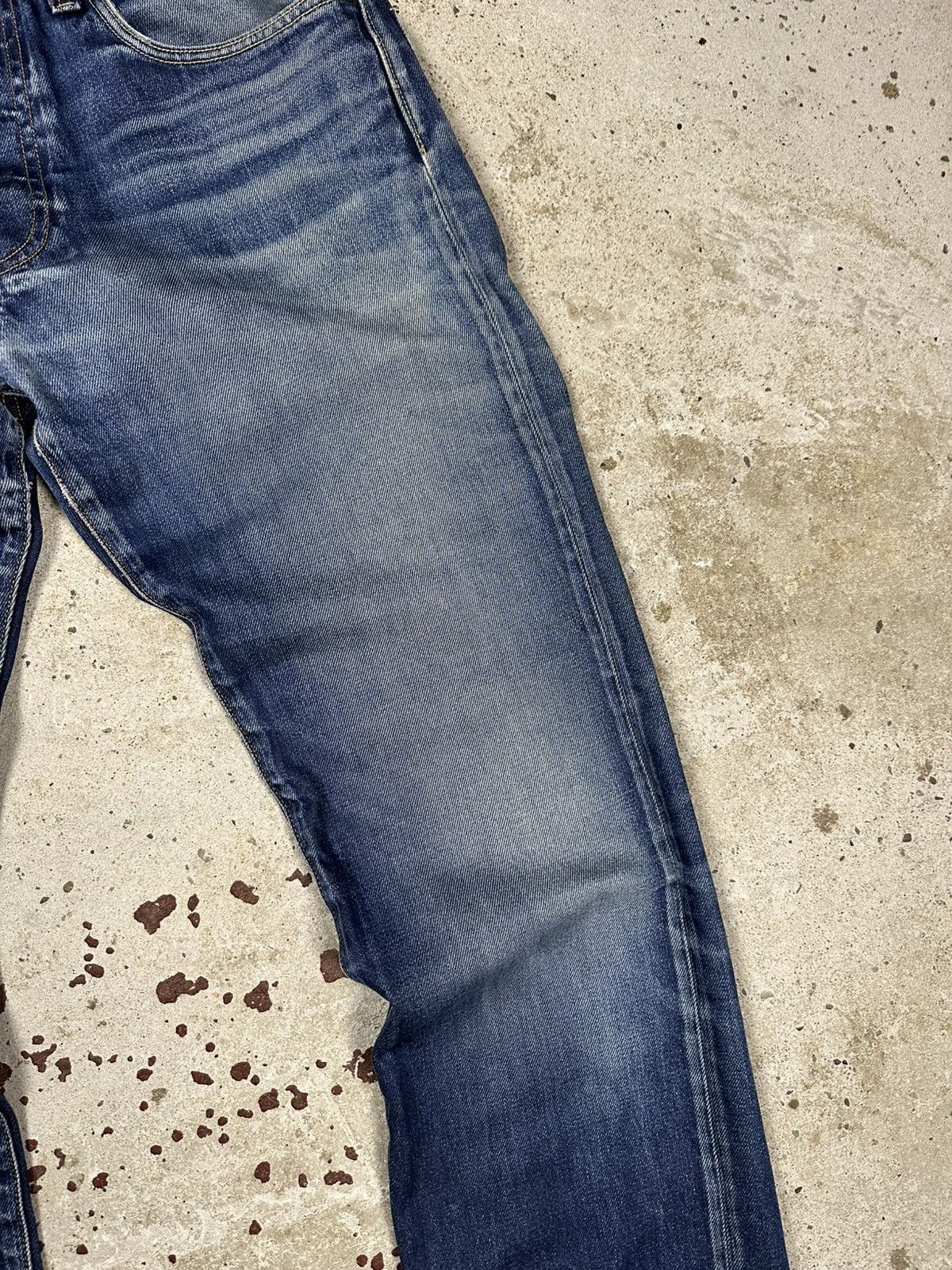G-Star × Japanese Brand × Vintage Vintage Y2K G Star Raw 3301 Washed Navy Denim Pants Jeans Size US 30 / EU 46 - 6 Thumbnail