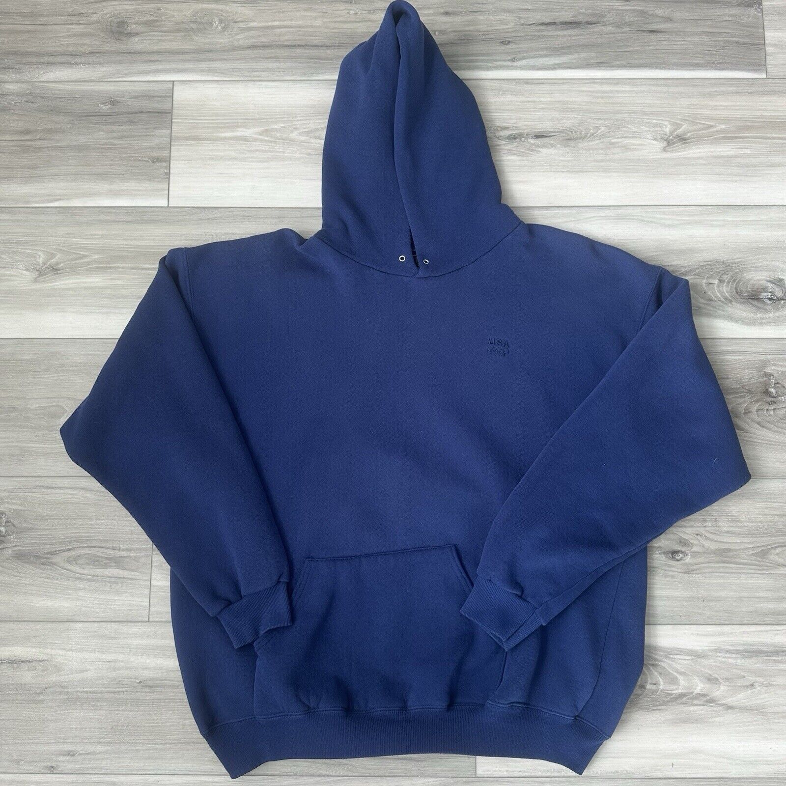 Vintage USA Olympic Hoodie Blue Mens Size X-Large Fitness Workout Size US XL / EU 56 / 4 - 1 Thumbnail