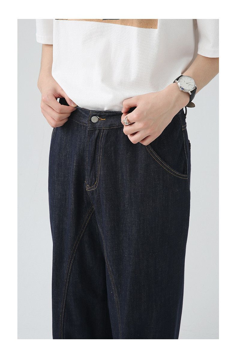 Japanese Brand × Jean Japanese retro loose straight washed casual jeans Size US 32 / EU 48 - 4 Thumbnail