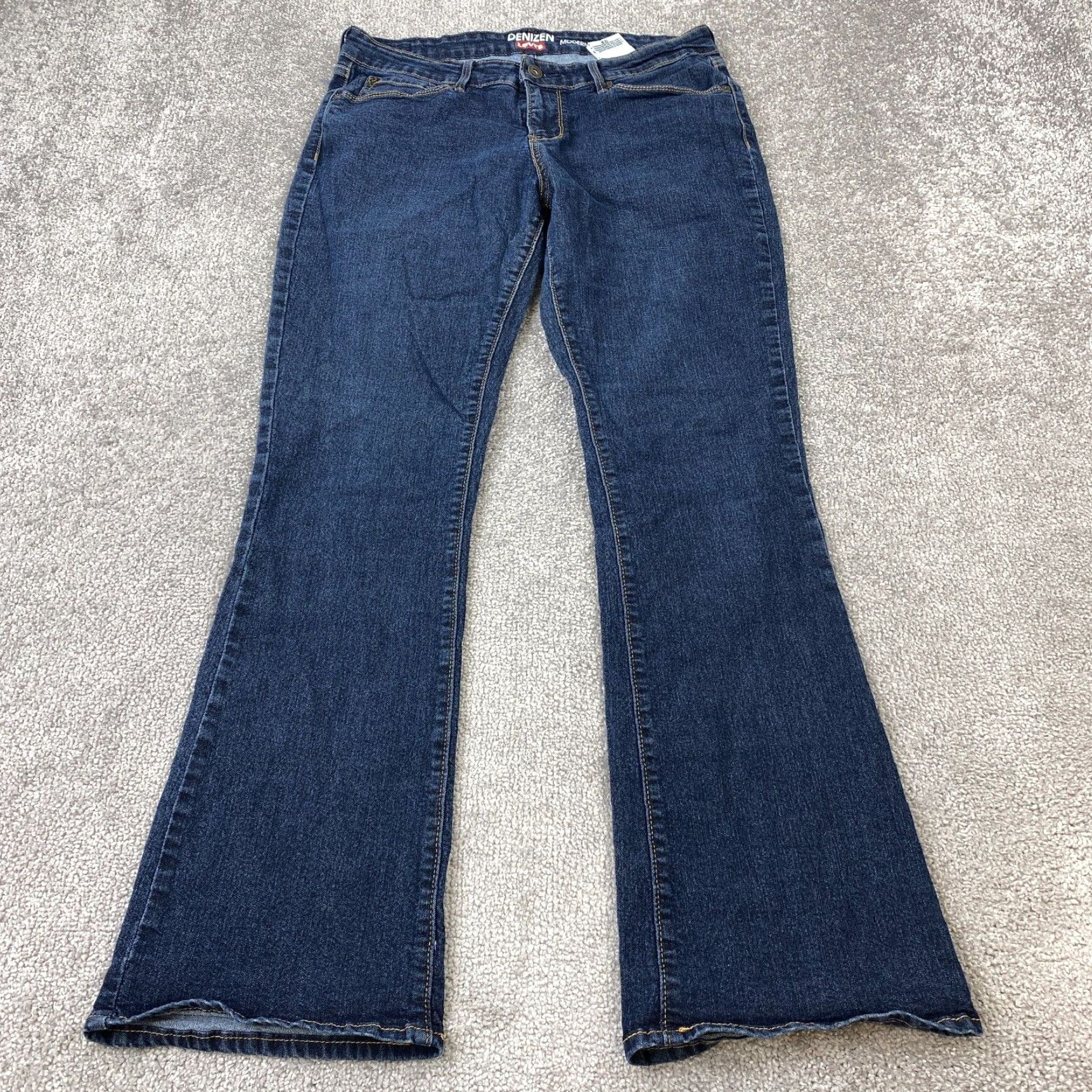 Denizen Dark Blue Wash Mid Rise Bootcut Jeans for Women by Denizen from Levi s in 12M Modern Style Grailed
