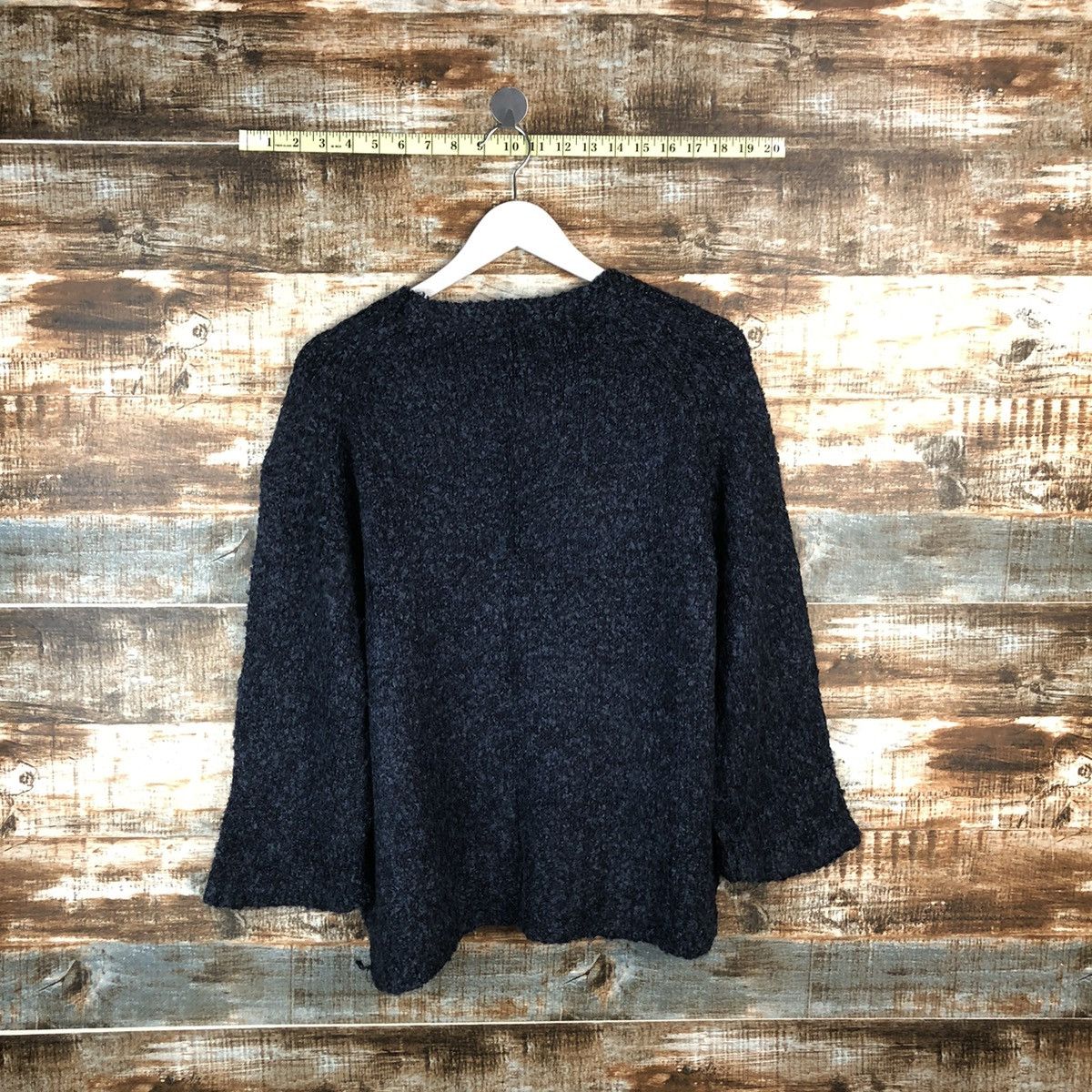 Homespun Knitwear × Japanese Brand Per Sodea Dark Blue Knitwear #A1736 Size L / US 10 / IT 46 - 12 Thumbnail