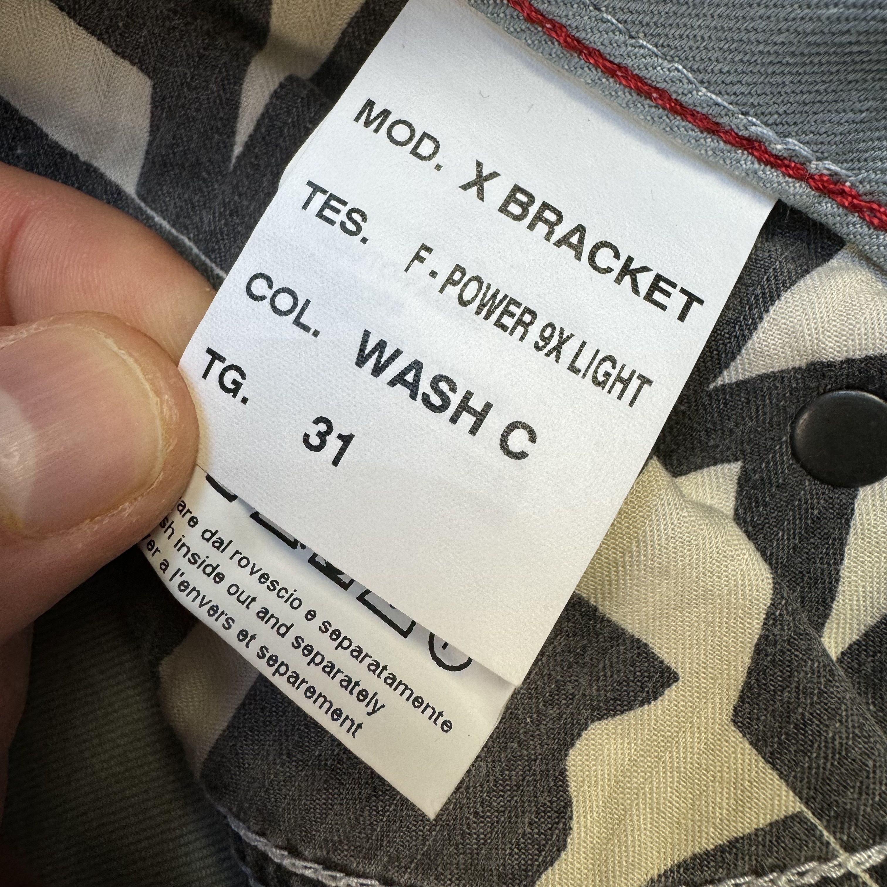 Marithe + Francois Girbaud MARITHE FRANCOIS GIRBAUD X BRACKET WASH JEANS DENIM PANT Size 32" / US 10 / IT 46 - 9 Thumbnail