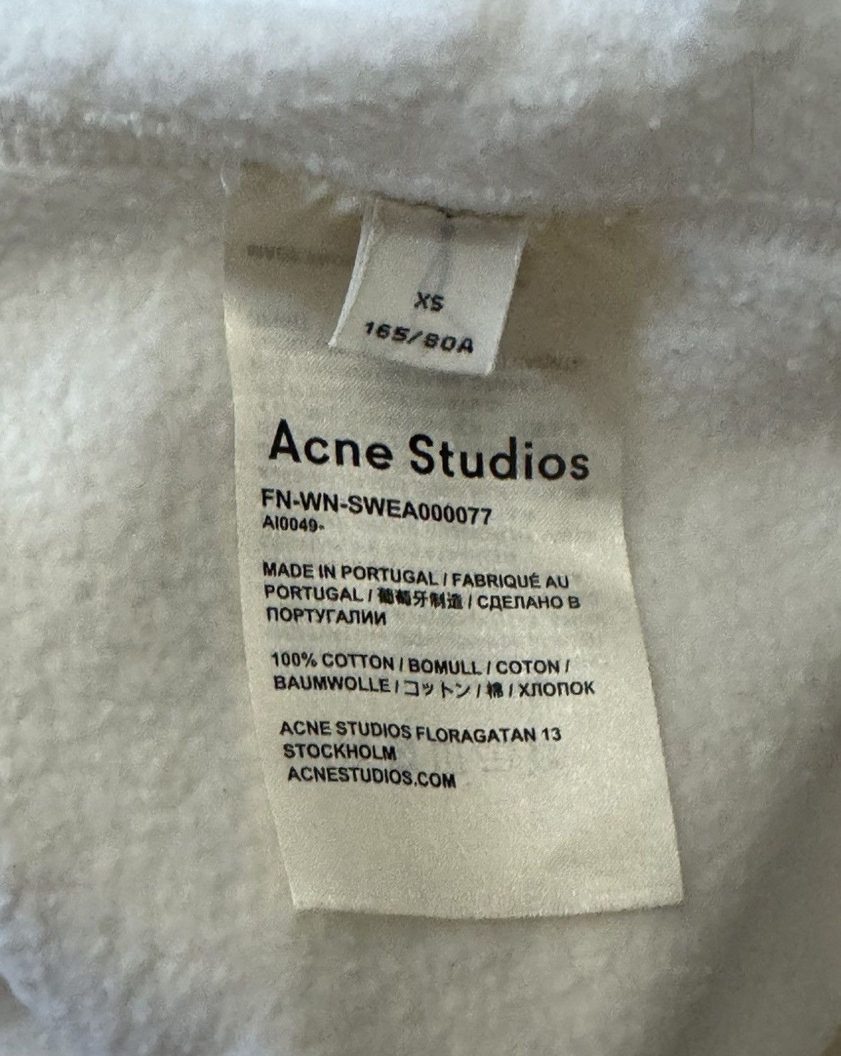 Acne Studios ACNE STUDIOS Reverse Logo Fleece Hoodie Size XS / US 0-2 / IT 36-38 - 6 Thumbnail
