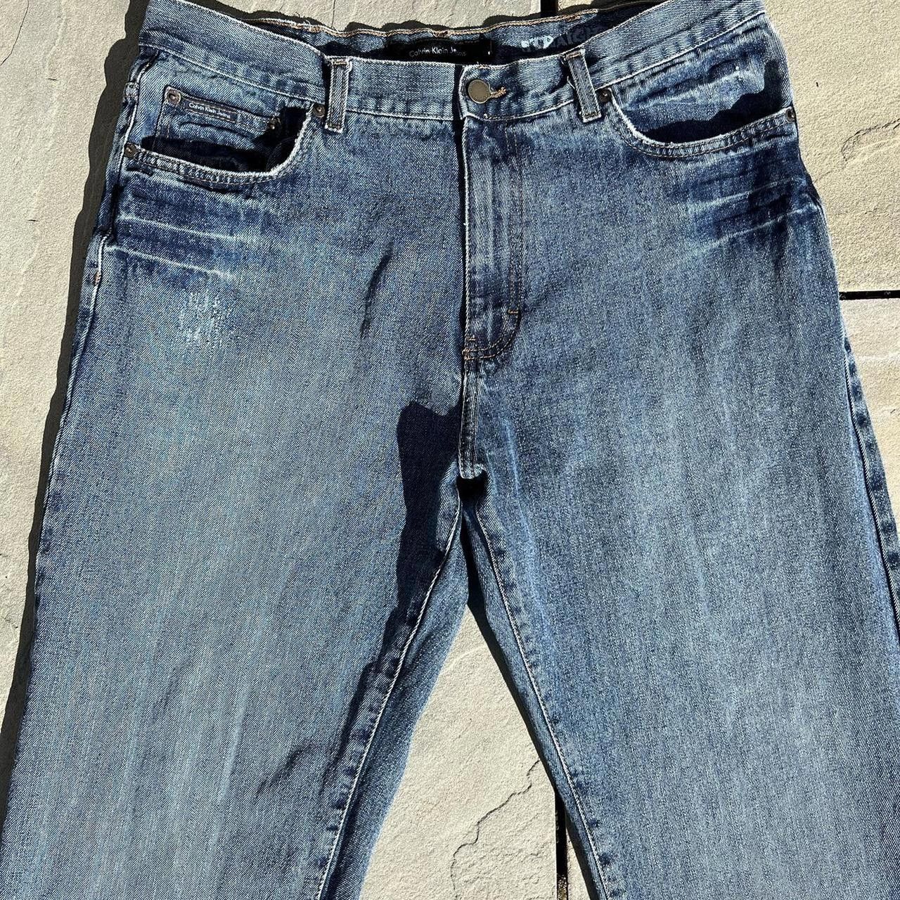 Calvin Klein Y2K Calvin Klein Distressed Relaxed Fit Jeans Size US 36 / EU 52 - 4 Thumbnail