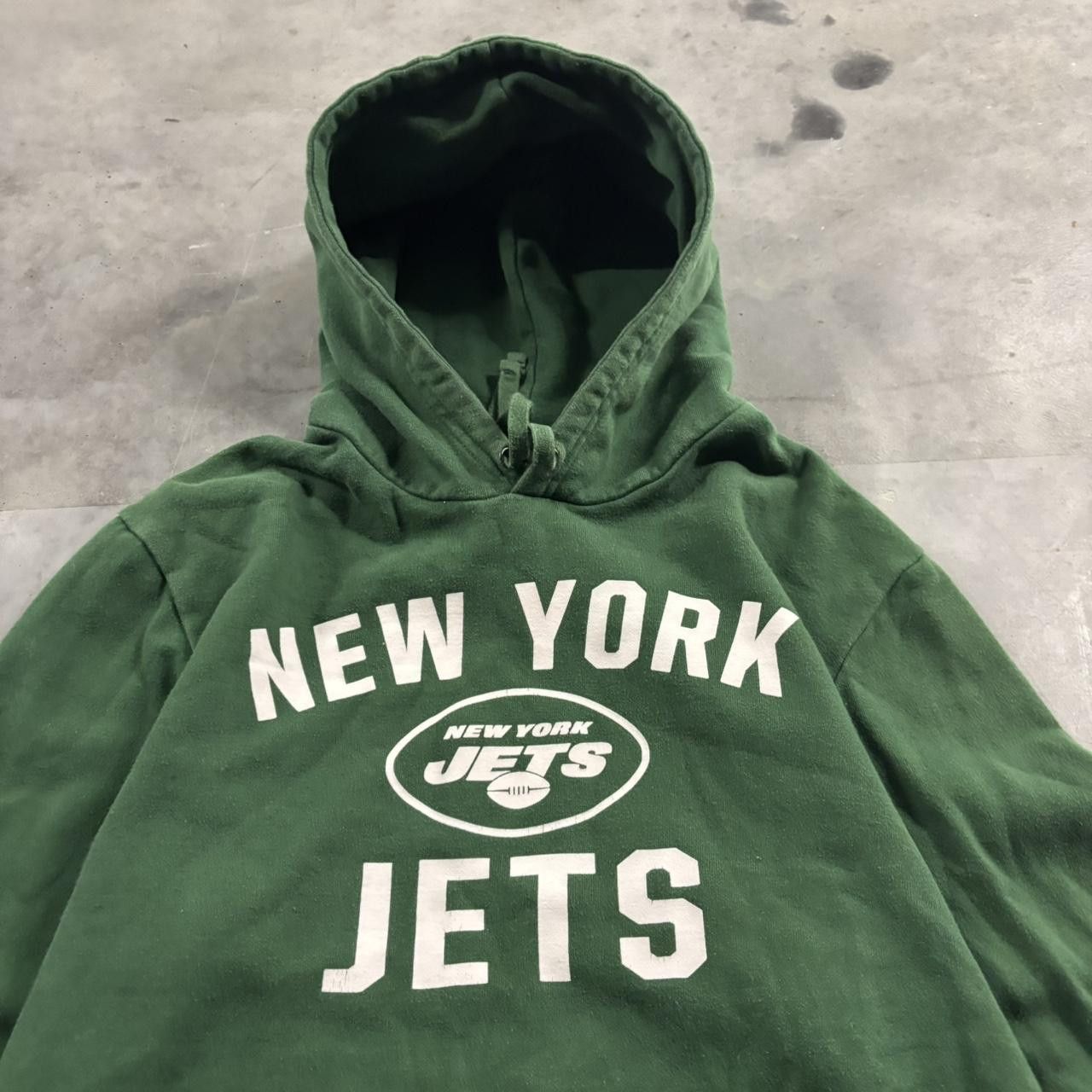 NFL Crazy Vintage Y2K/2000s Green New York Jets NFL Sports Hoodie! Size L Size US L / EU 52-54 / 3 - 2 Thumbnail