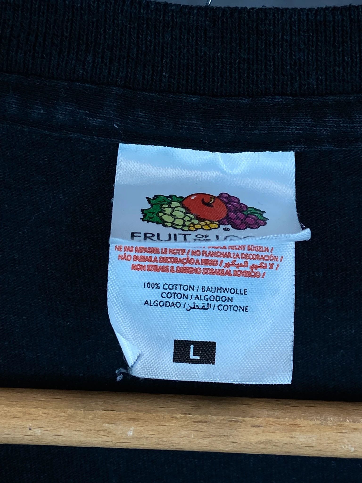 Fruit Of The Loom Fruit of the Loom Black Longsleeve / Clean Basic (L) Size US L / EU 52-54 / 3 - 3 Thumbnail