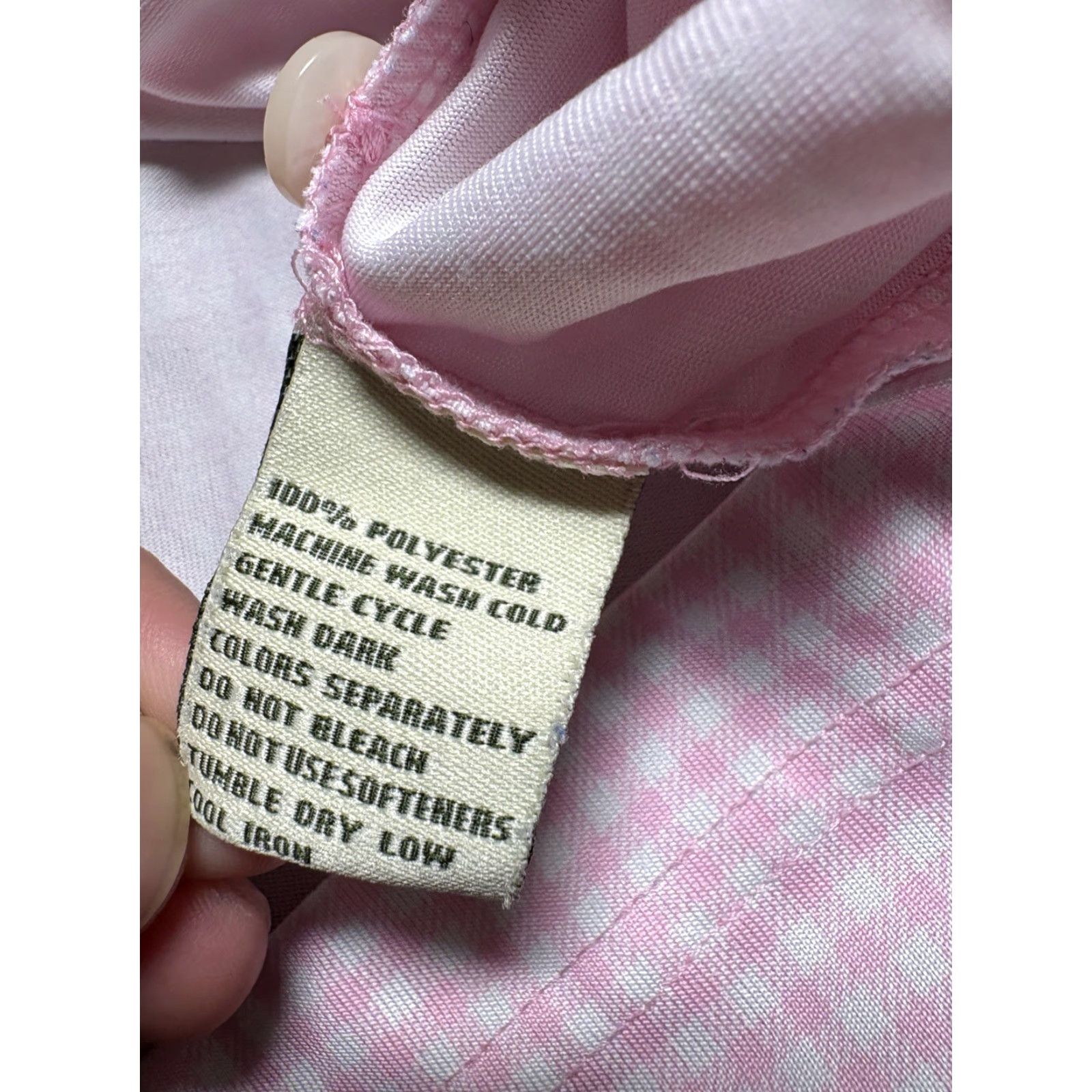 Vintage Donald Ross Polo Shirt Mens Large Pink Gingham Check Performance Golf Shirt Size US L / EU 52-54 / 3 - 7 Thumbnail