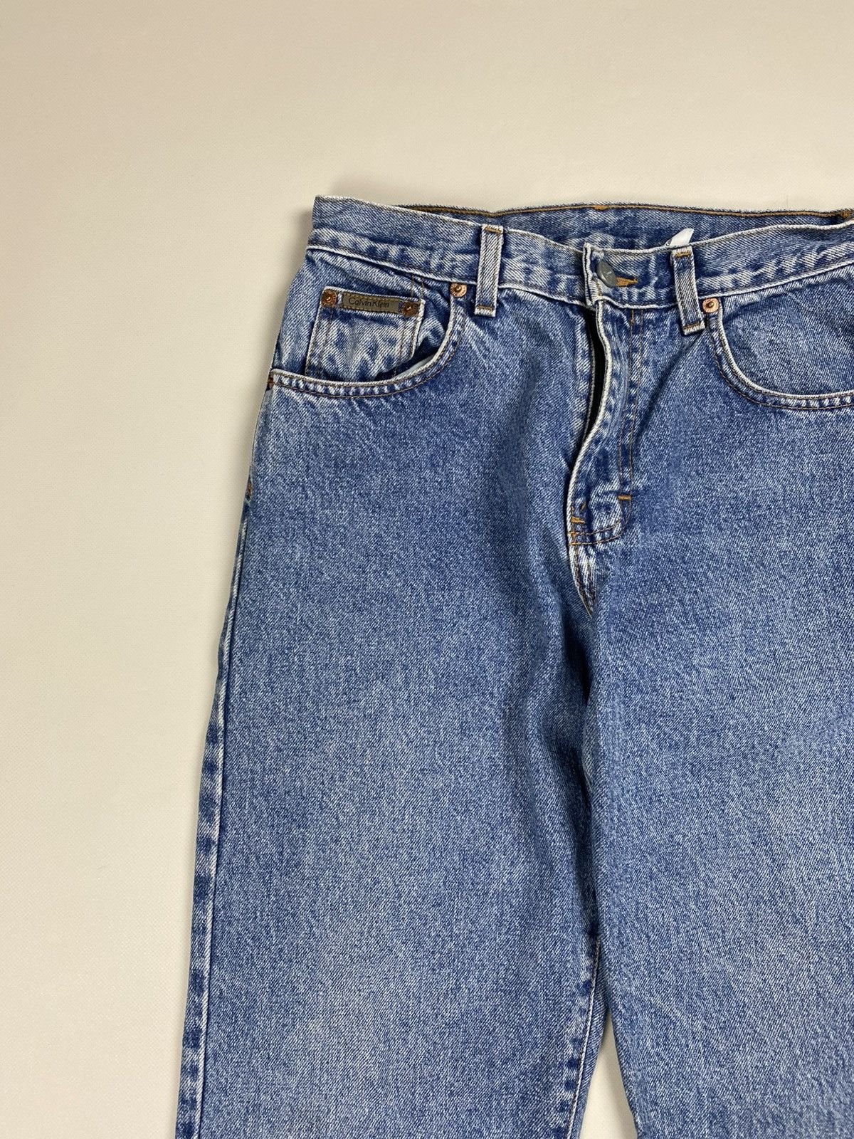 Calvin Klein × Vintage Calvin Klein Vintage 90s washed denim ladies jeans size 6 Size 28" / US 6 / IT 42 - 6 Thumbnail