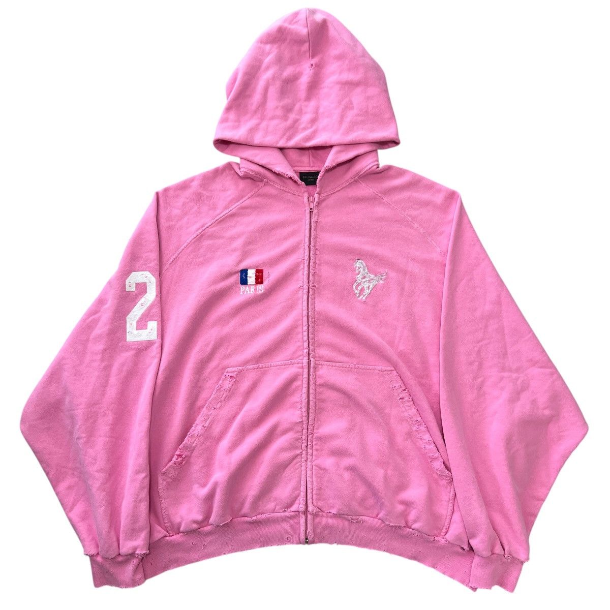 Balenciaga Polo Zip Up | Grailed
