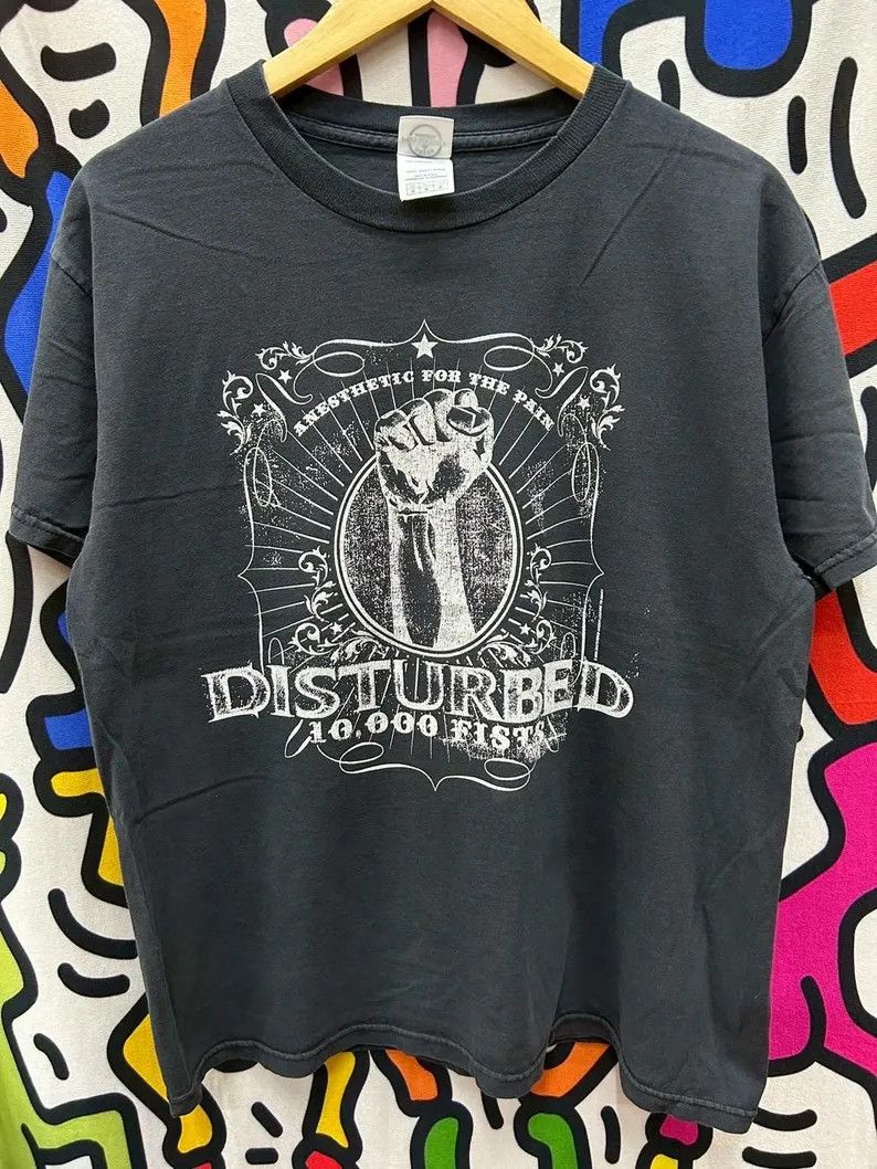 Vintage Vintage 2000s Disturbed Band tshirt size M Size US M / EU 48-50 / 2 - 2 Thumbnail