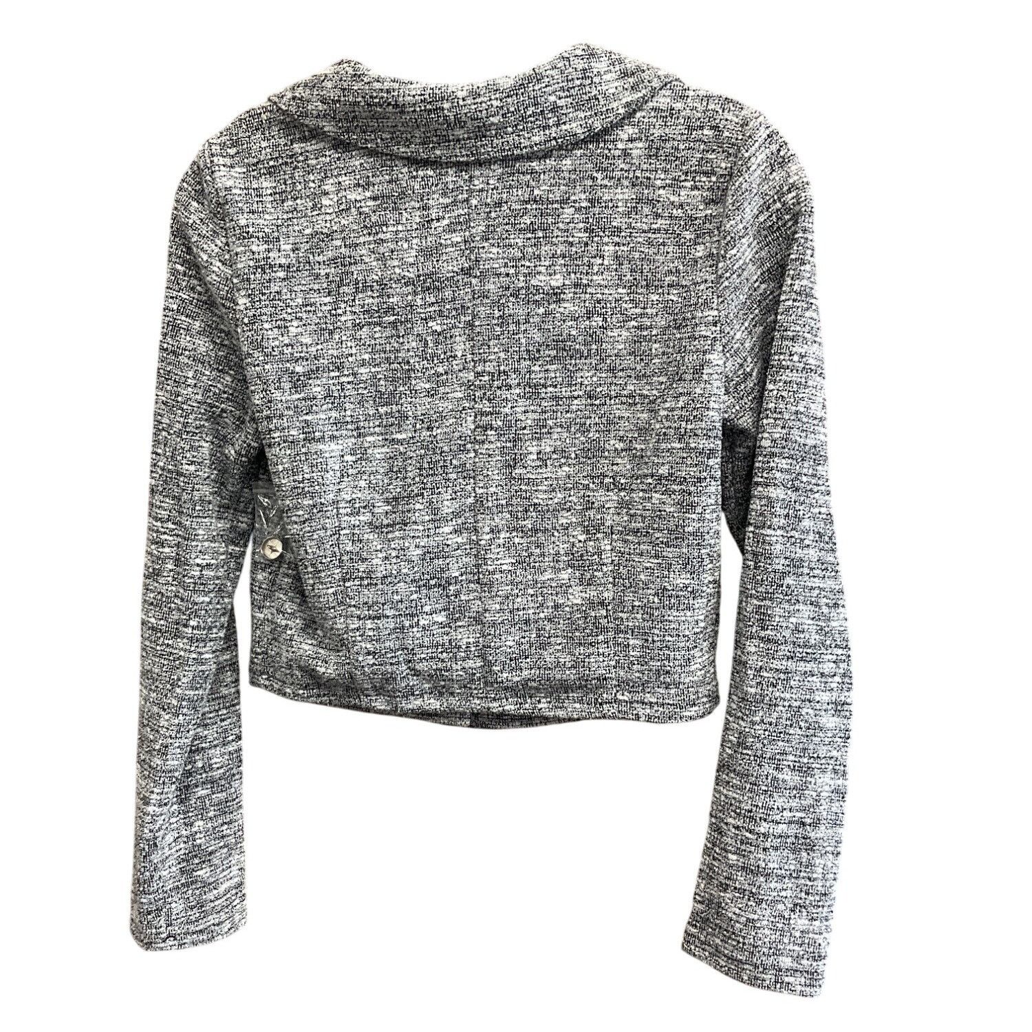 Madden NYC Madden NYC Womens Tweed Cropped Blazer Jacket Size S Size S / US 4 / IT 40 - 7 Thumbnail