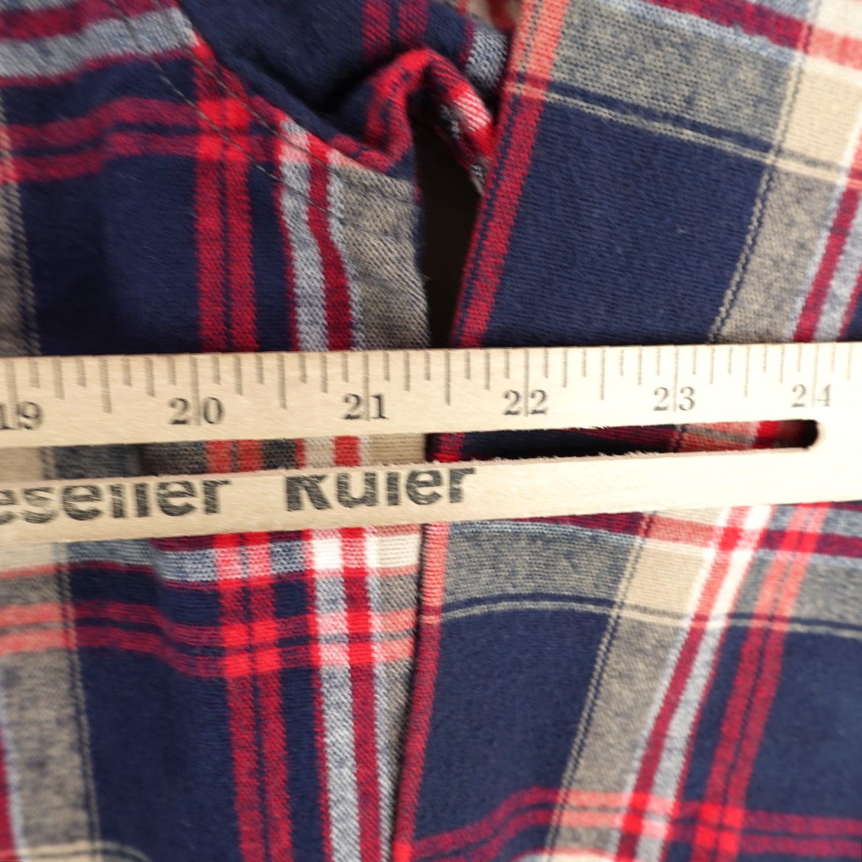 Vintage Vintage Five Brothers Men's Shirt Medium Blue Plaid Flannel Button-Up Casual Workwear Size US M / EU 48-50 / 2 - 6 Thumbnail