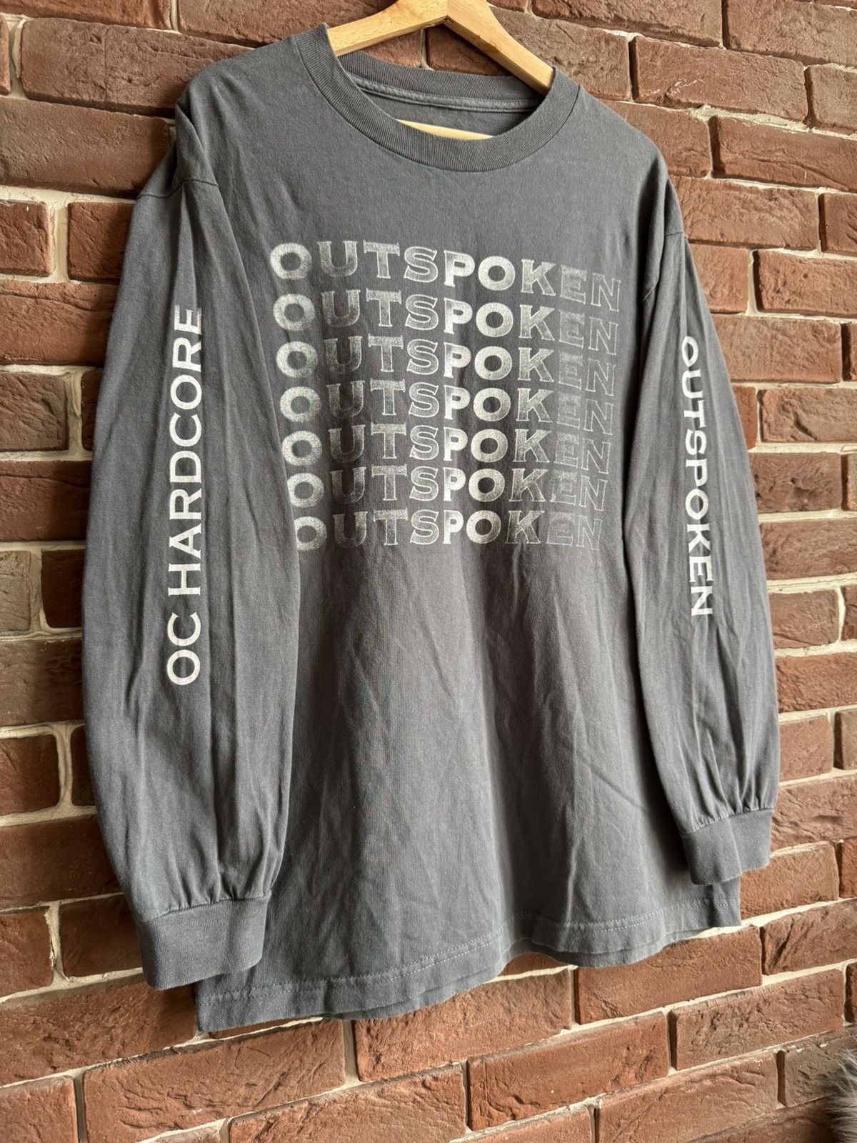 Band Tees Rare Outspoken Save Yourself Hardcore Band Tee Grail Vintage Size US L / EU 52-54 / 3 - 3 Thumbnail