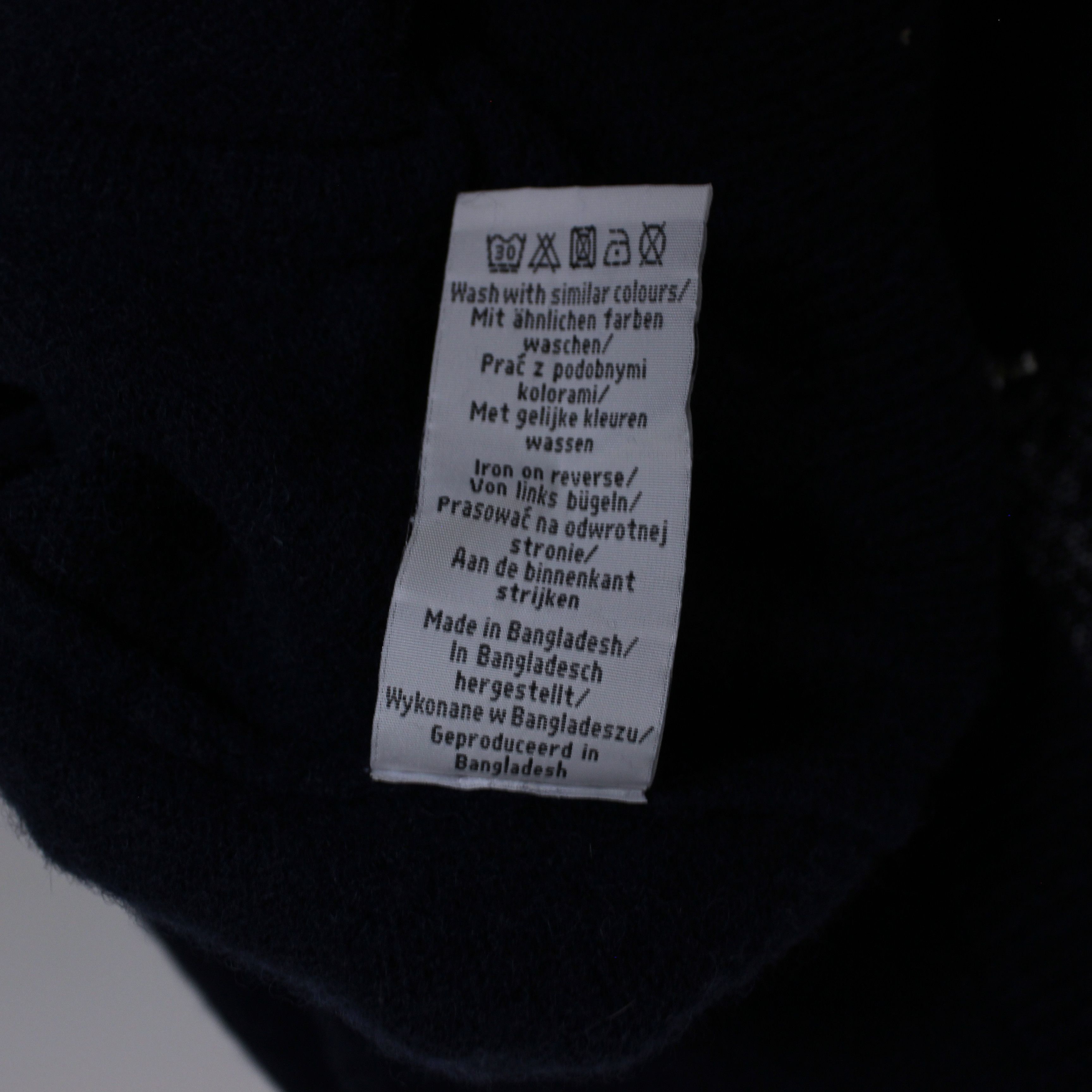 Other Nigel Hall wool sweater full zip navy blue M lambswool Size US M / EU 48-50 / 2 - 3 Thumbnail