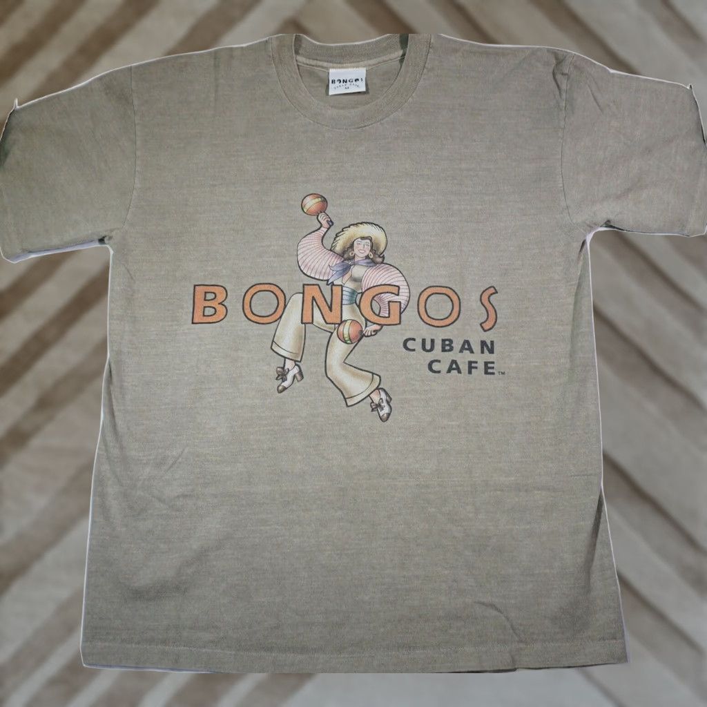 Disney VTG Bongos Cuban Cafe Downtown Disney Single Stitch Men Medium T-Shirt Beige / 1900s 2000s Disney Mens T-Shirt Size US M / EU 48-50 / 2 - 1 Thumbnail