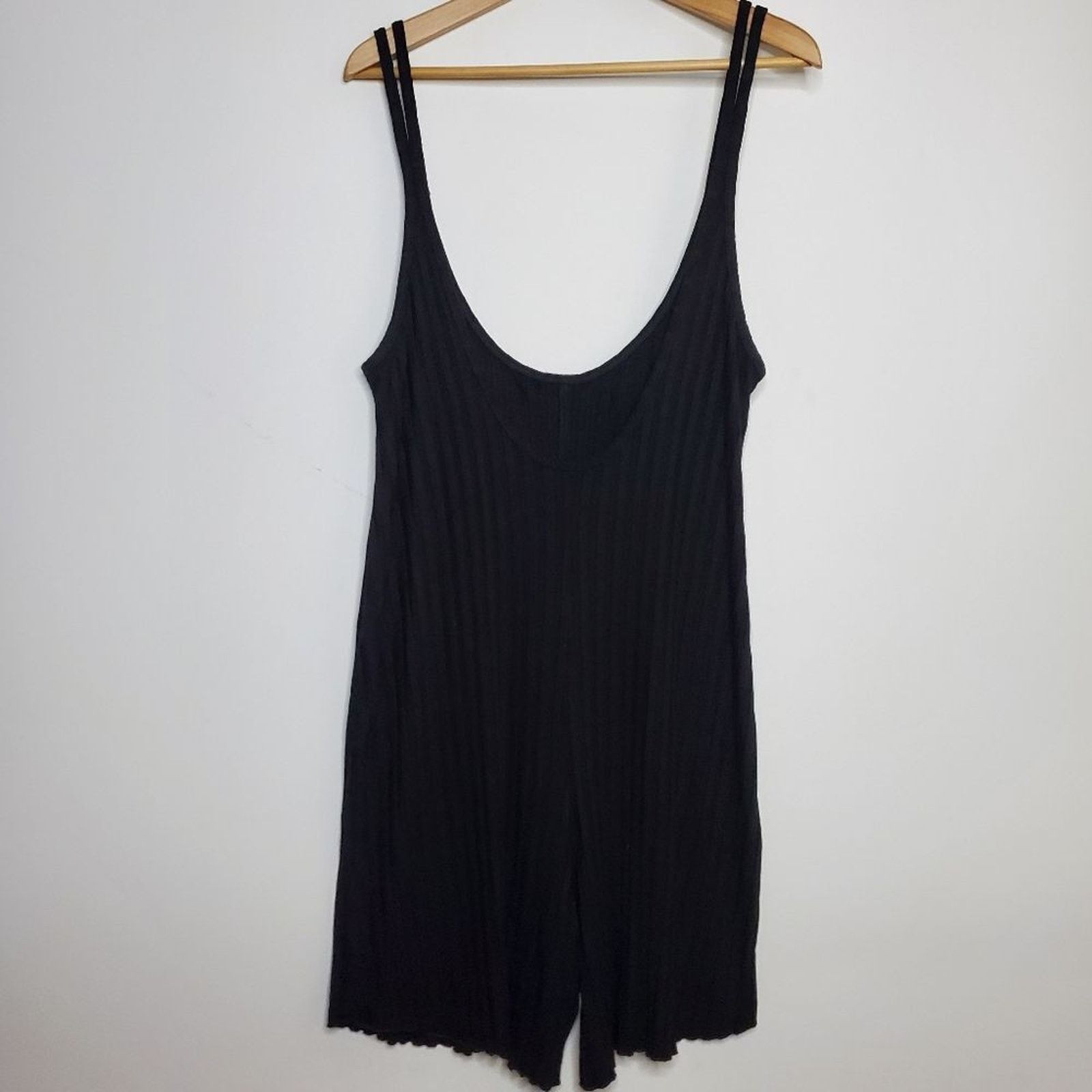 Simon Miller Simon Miller Ribbed Supa Low Back Black Romper Size L Size 34" / US 12 / IT 48 - 5 Thumbnail