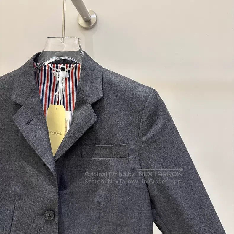 Thom Browne Thom Browne Classic Suit Jacket in Dark Grey Size M / US 6-8 / IT 42-44 - 5 Thumbnail