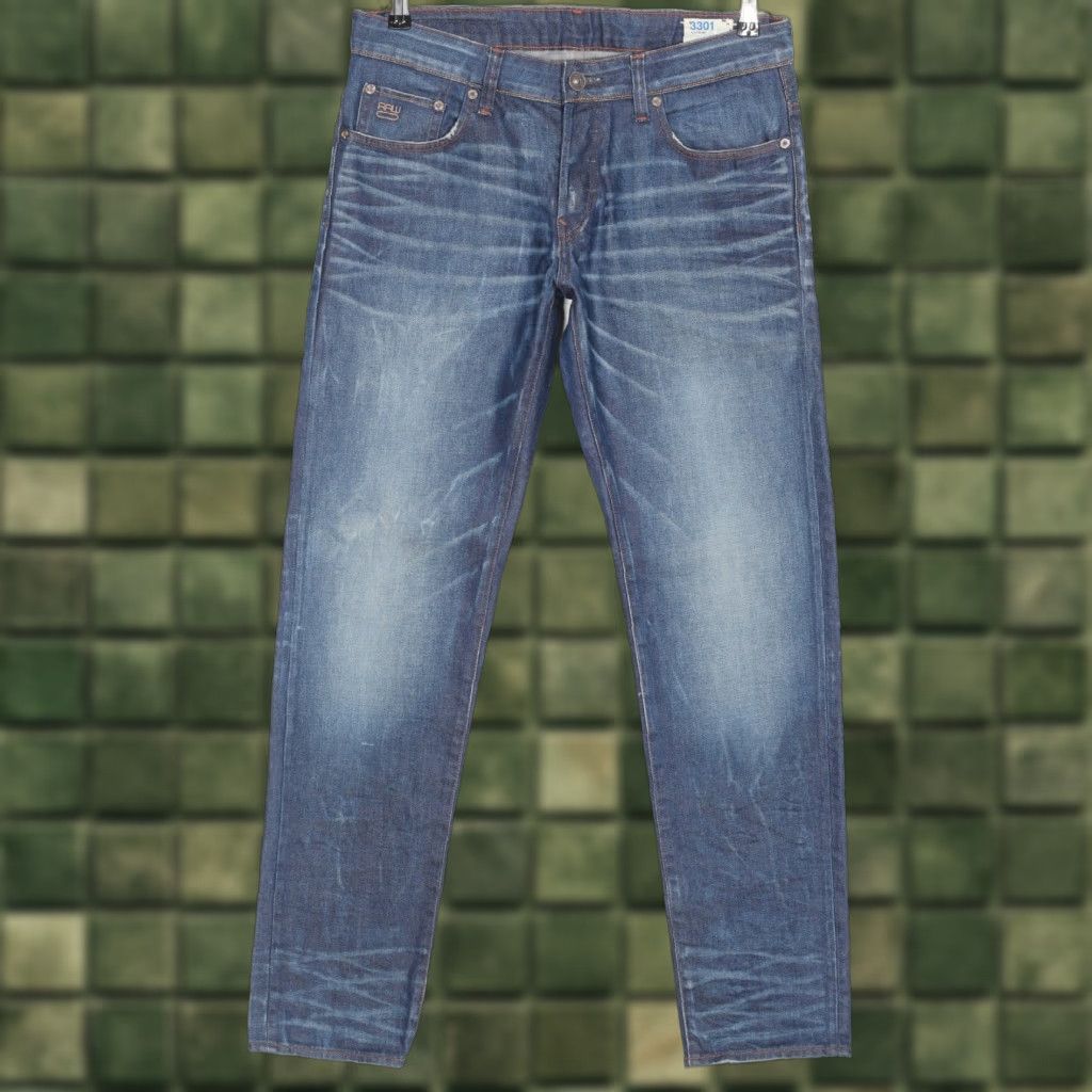 G-Star G-Star 3301 LOW TAPERED Jeans Men 32 Regular Blue 5-Pocket Denim DZ7767 Size US 32 / EU 48 - 1 Thumbnail
