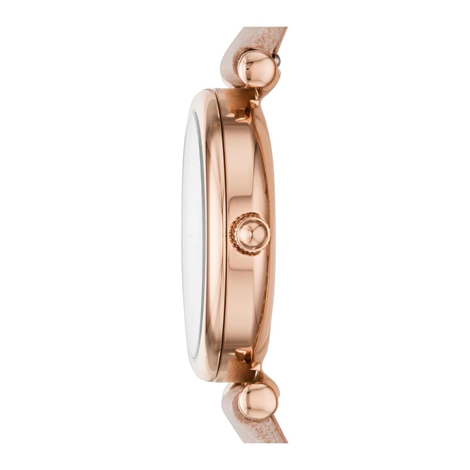 Fossil Fossil Carlie Mini Women's White Dial BeigeLeather BandWatch Size ONE SIZE - 2 Thumbnail
