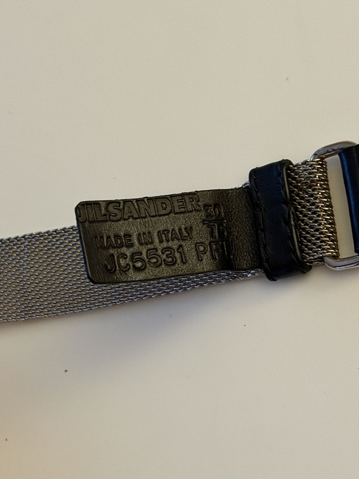 Jil Sander JIL SANDER by Raf Simons FW2005 Metal Mesh Belt Vintage Logo Size ONE SIZE - 13 Thumbnail