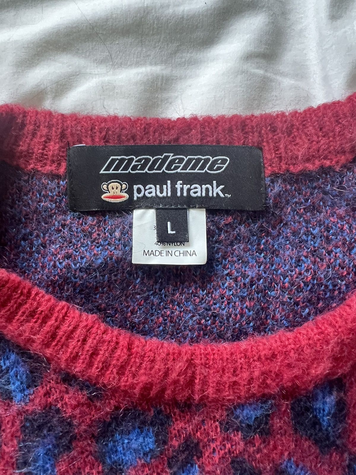 Designer × Paul Frank MadeMe X Paul Frank Leopard Print Mohair Sweater Size US L / EU 52-54 / 3 - 5 Thumbnail