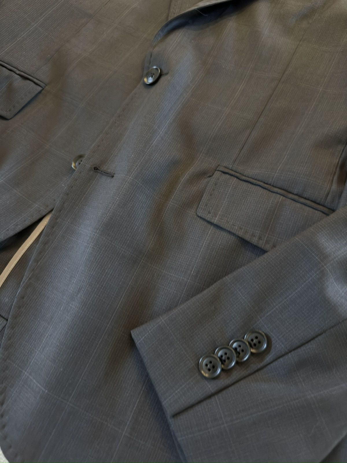 Ted Baker Ted Baker London Made in Italy Window Pane Check Jacket 42R Size 42R - 7 Thumbnail
