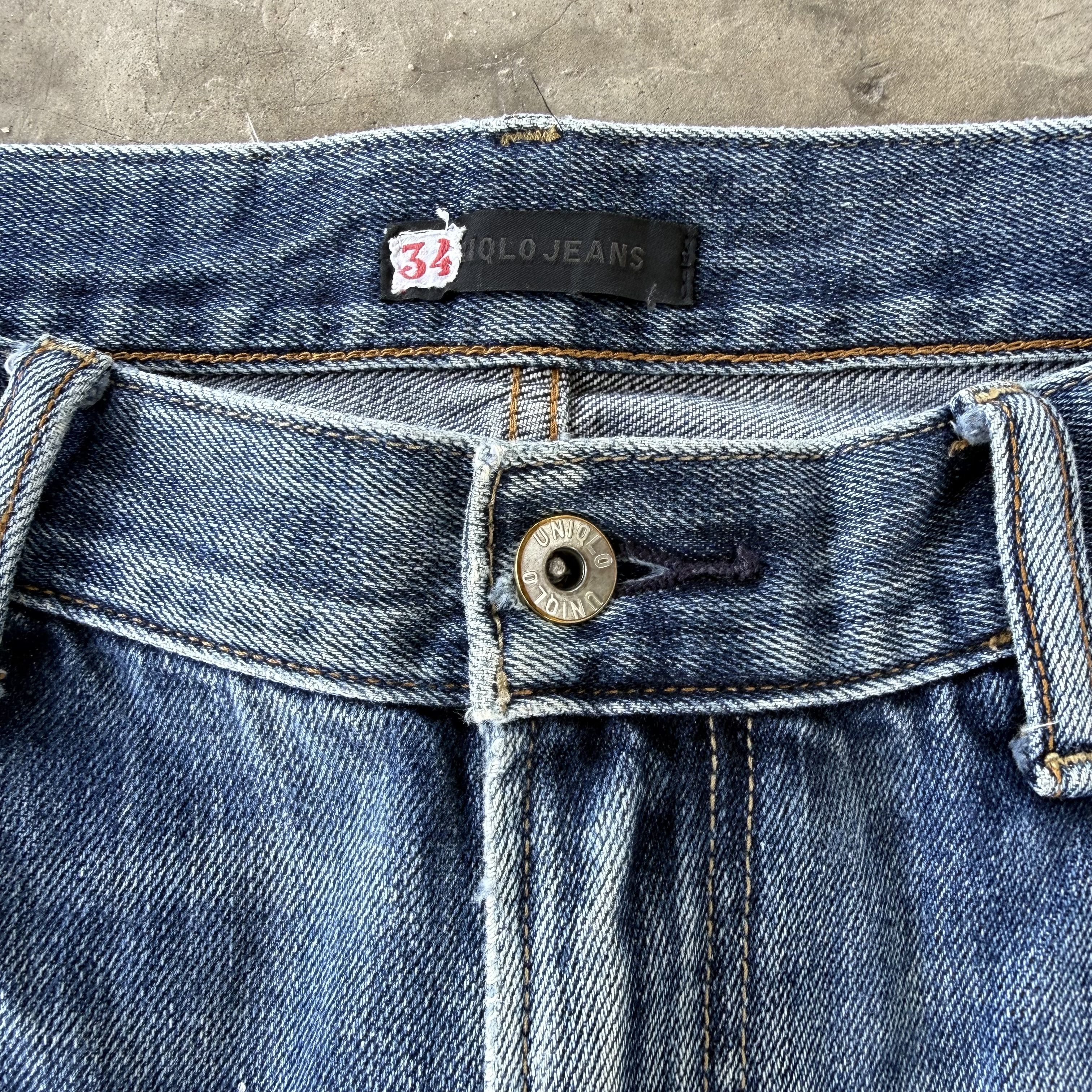 Japanese Brand W37x33 Vintage Japanese Stone Wash Faded Denim Jean Size US 37 - 6 Thumbnail