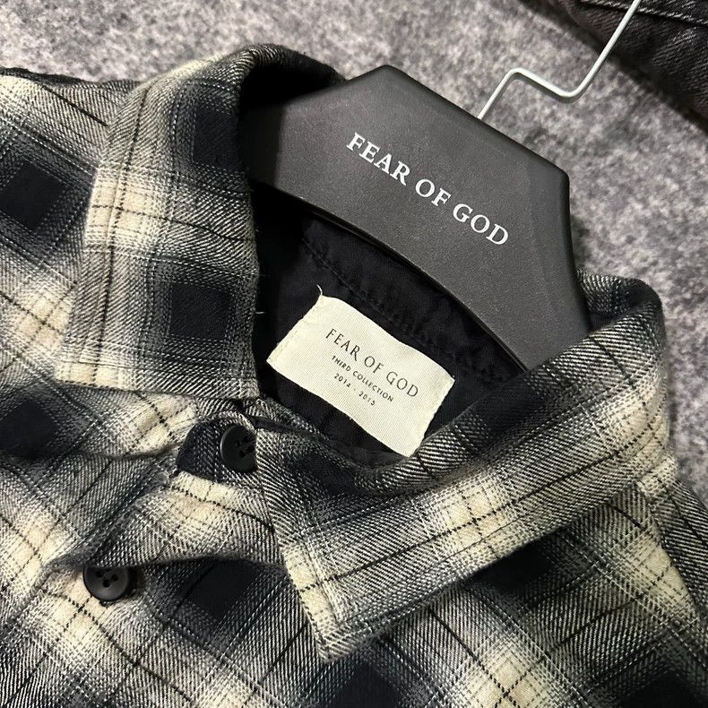 Fear of God Fear of God Black and white plaid shirt Size US XL / EU 56 / 4 - 3 Thumbnail