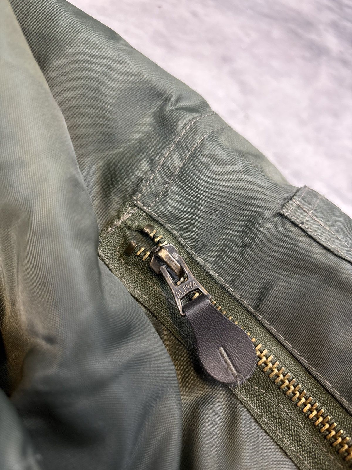 Alpha Industries × Vintage Vintage Bomber Military Army Flyers Jacket ma-1 drip drill Size US L / EU 52-54 / 3 - 4 Thumbnail