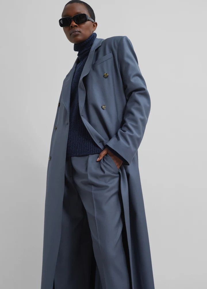 Loulou de Saison o1s22i1n1024 Sbiru Double Pleat Trousers in Grey Size 30" / US 8 / IT 44 - 5 Thumbnail