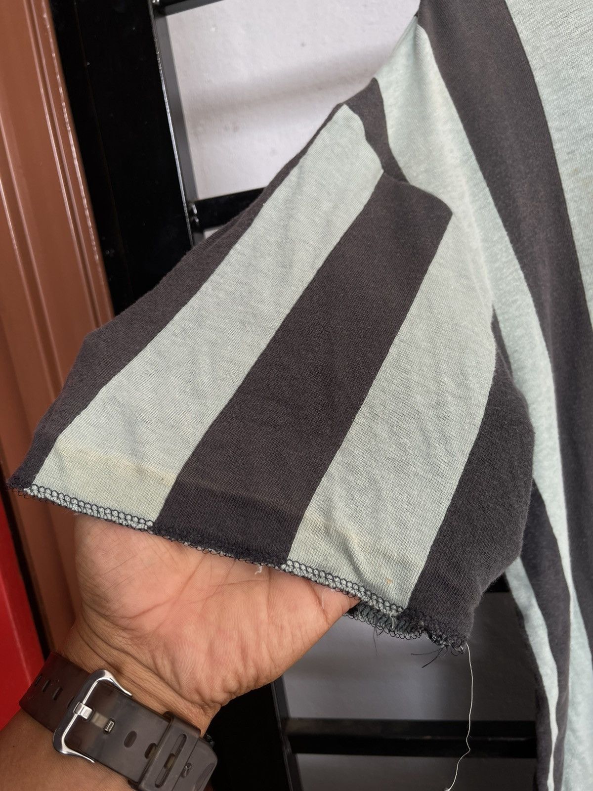 Issey Miyake × Vintage Vintage Issey Miyake Double Layer Cotton T Shirts Size US M / EU 48-50 / 2 - 6 Thumbnail