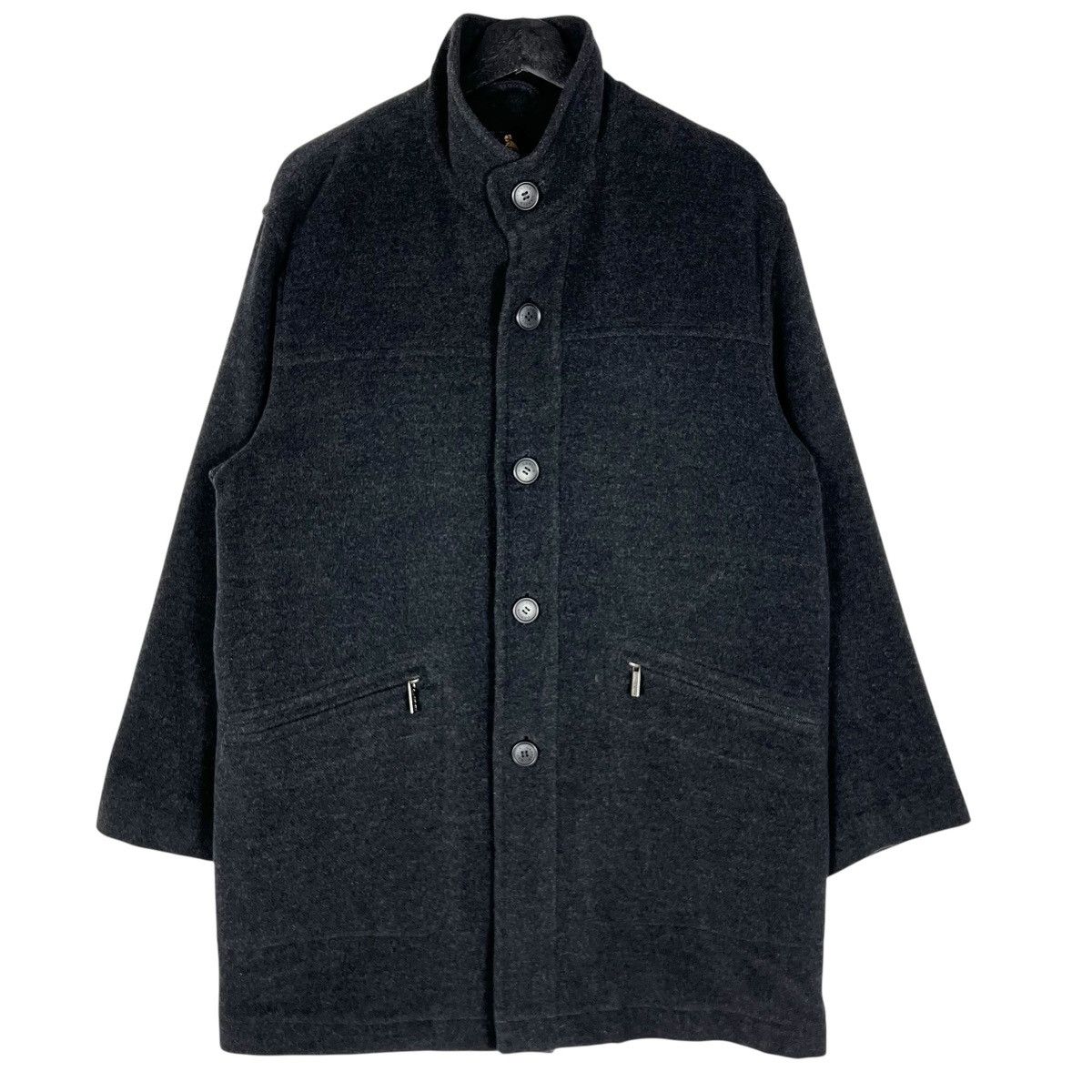 Lanvin Lanvin Classique Button Up Wool Coat Size US L / EU 52-54 / 3 - 1 Thumbnail