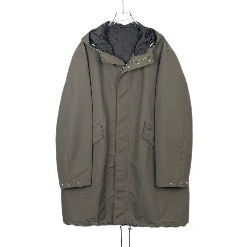 Dior Green graffiti logo letter hooded windbreaker jacket 2