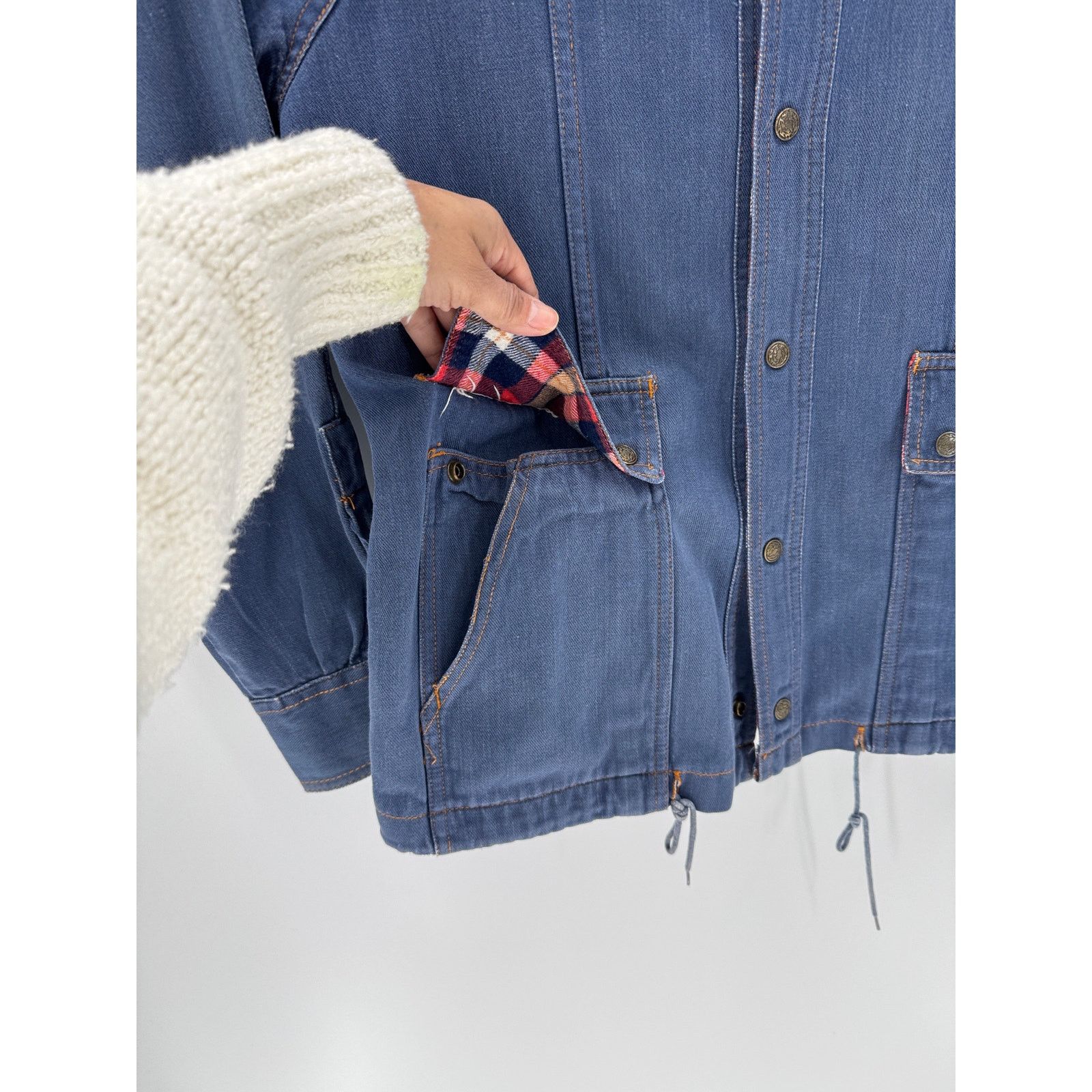 Other Vintage 80’s Valley Co Two Pocket Denim Button Up Jacket M Size M / US 6-8 / IT 42-44 - 4 Thumbnail