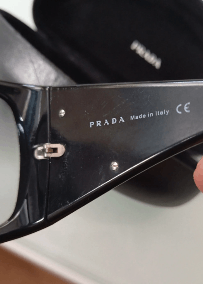 Prada PRADA Sunglasses Rectangle Wrap Shield Metal Symbole RI920 Size ONE SIZE - 7 Thumbnail