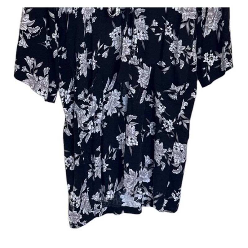 Spiritual Gangster Spiritual Gangster Kimono Women Large Black Maya Floral Size L / US 10 / IT 46 - 4 Thumbnail