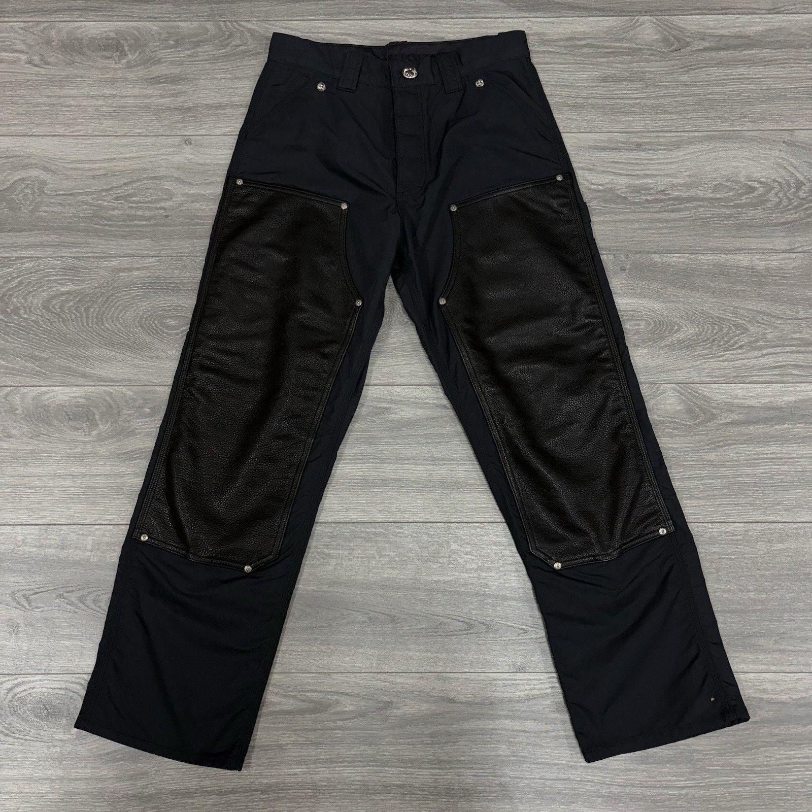 Chrome Hearts Chrome Hearts Leather Knee Carpenter Pants | WORN 1-3X Size US 30 / EU 46 - 1 Thumbnail