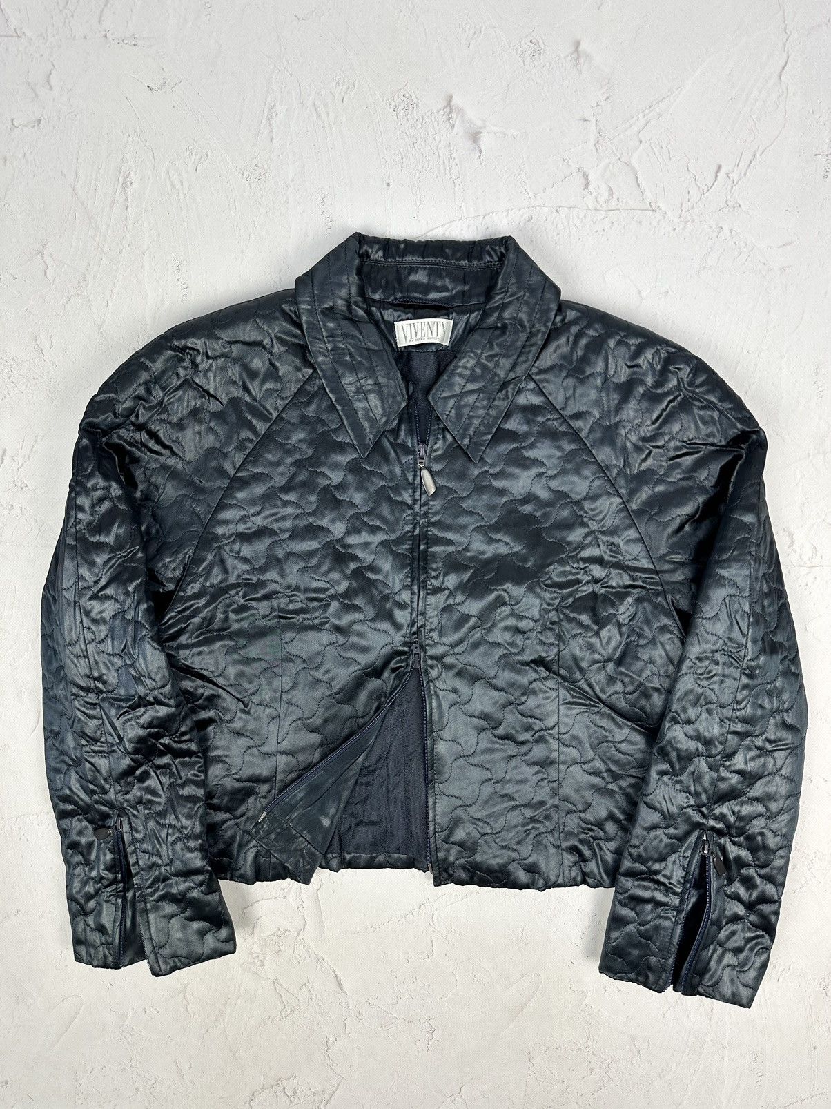 Vintage Vintage Zipper Quilted Jacket Size M / US 6-8 / IT 42-44 - 1 Thumbnail