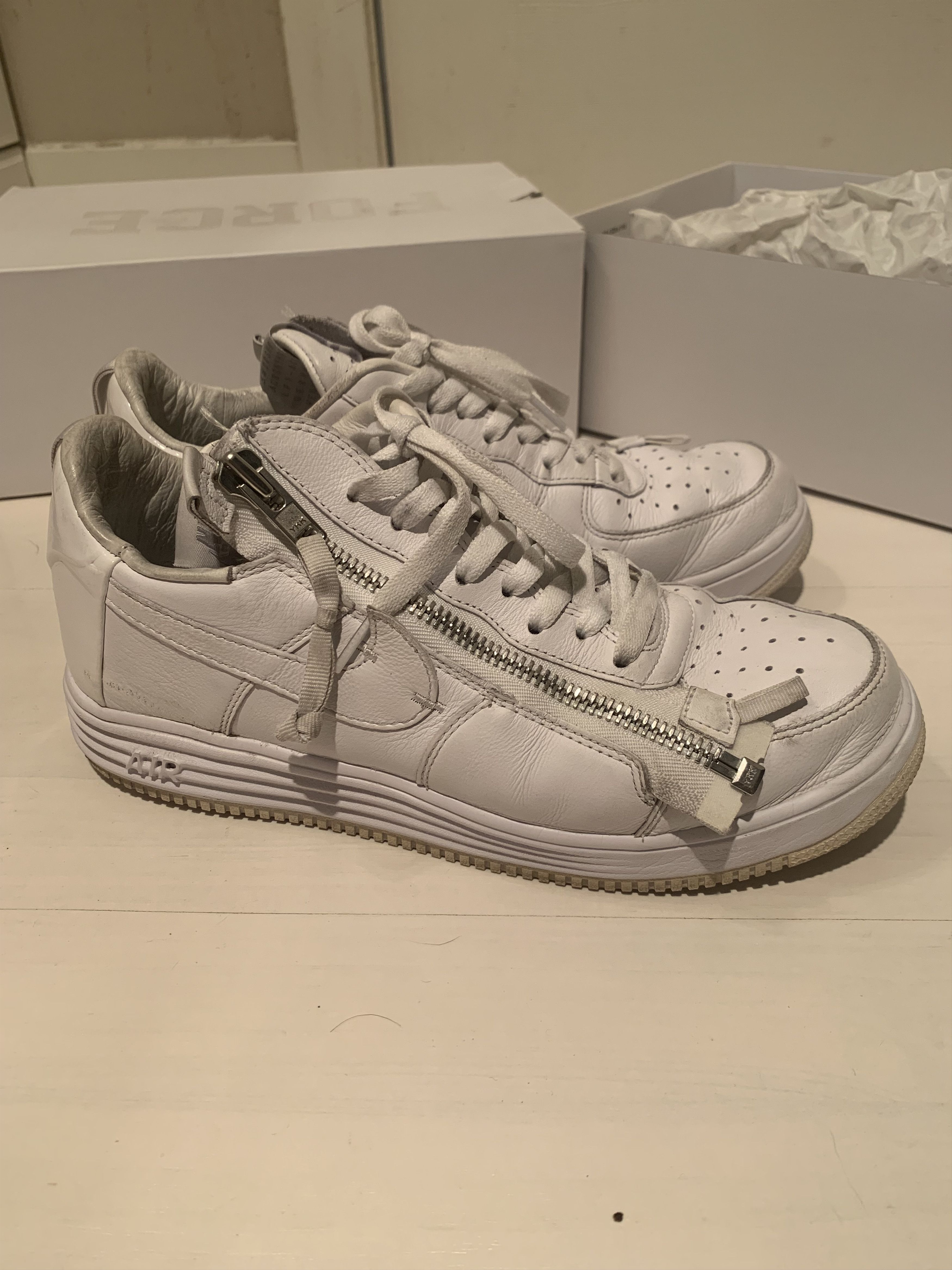 Acronym × Nike Nike x Acronym Lunar Force 1 White 10.5 US Size US 10.5 / EU 43-44 - 3 Thumbnail
