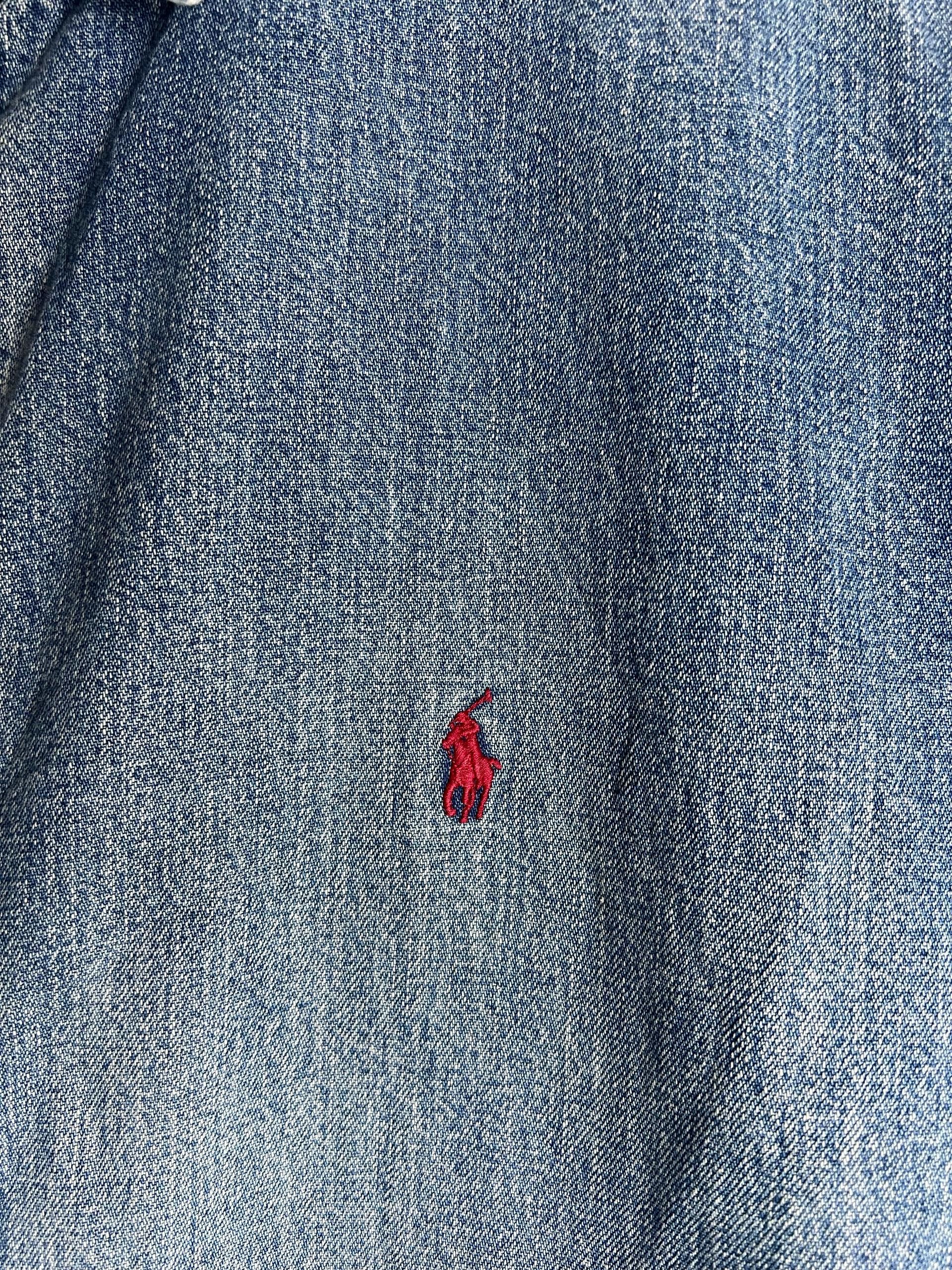 Polo Ralph Lauren × Vintage Vintage Distrassed Polo Ralph Lauren Denim Jacket Size US L / EU 52-54 / 3 - 5 Thumbnail