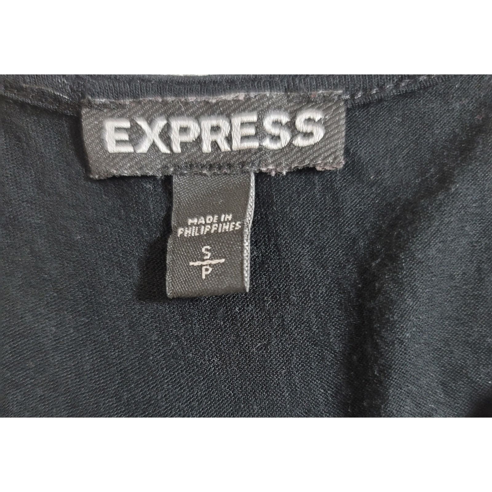Express Express Black White Chevron Print Tank Top Small Zip Bodice Size S / US 4 / IT 40 - 3 Thumbnail
