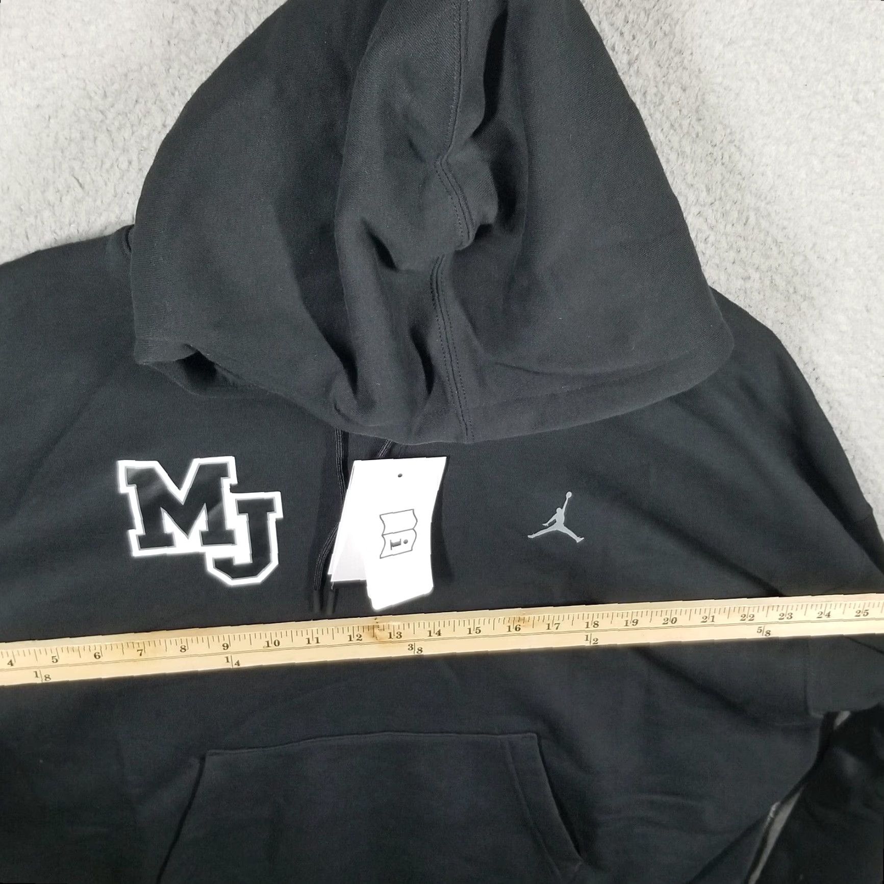 Jordan Brand VINTAGE Jordan Hoodie Shirt Unisex Adults Large Black Fleece Panther Logo 90s Basketball Christmas Gift Mens Womens Size L / US 10 / IT 46 - 6 Thumbnail