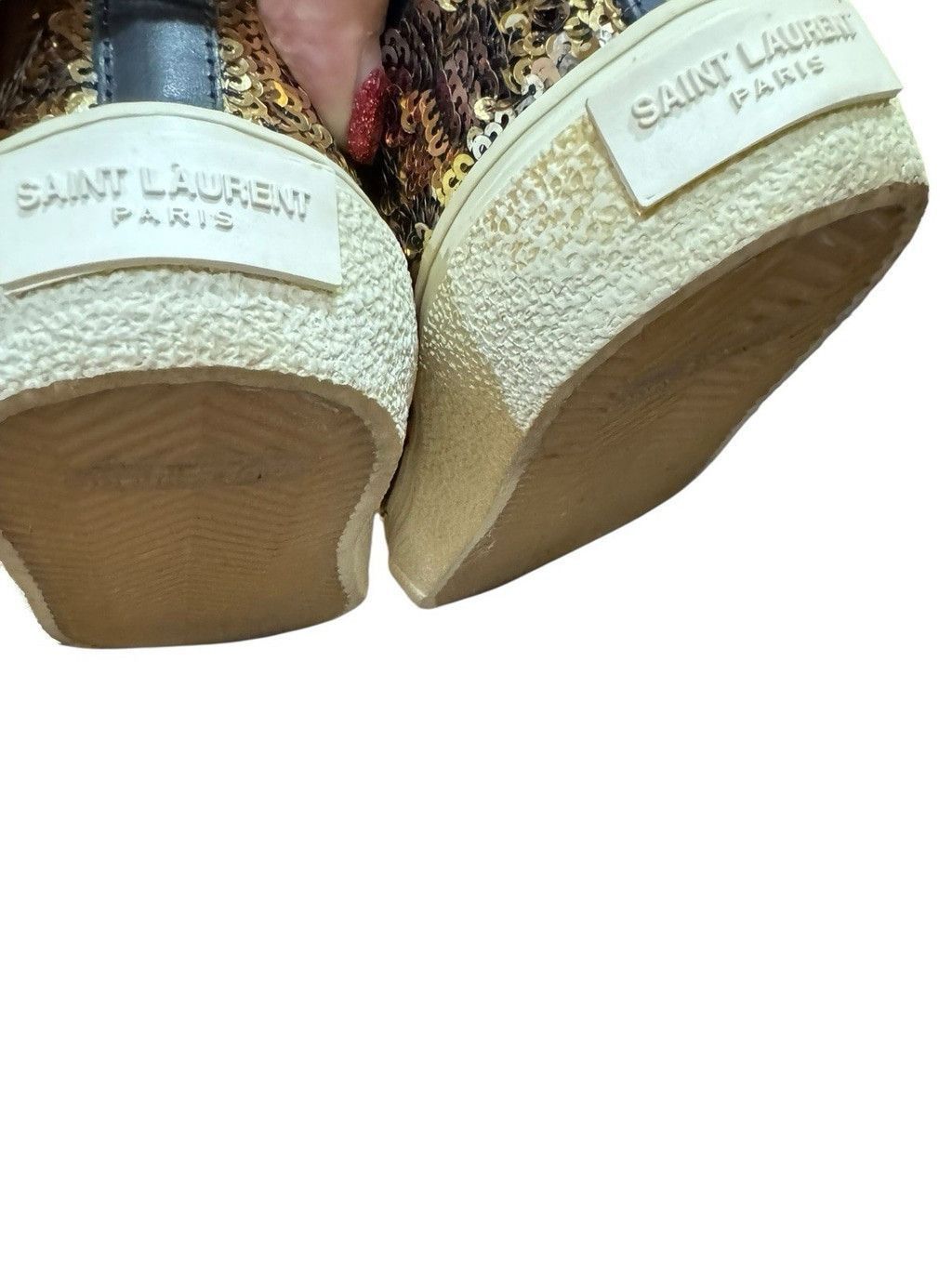 Saint Laurent Paris Saint Laurent Sequin Skate Sneakers in Box 6.5 US Size US 6.5 / IT 36.5 - 11 Thumbnail