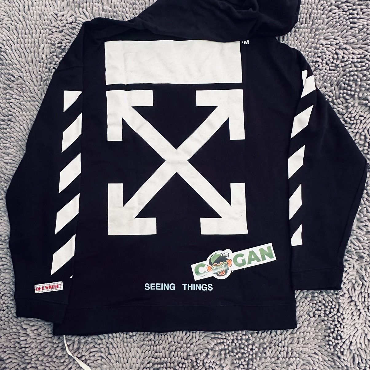 Off white shop hoodie seeing things