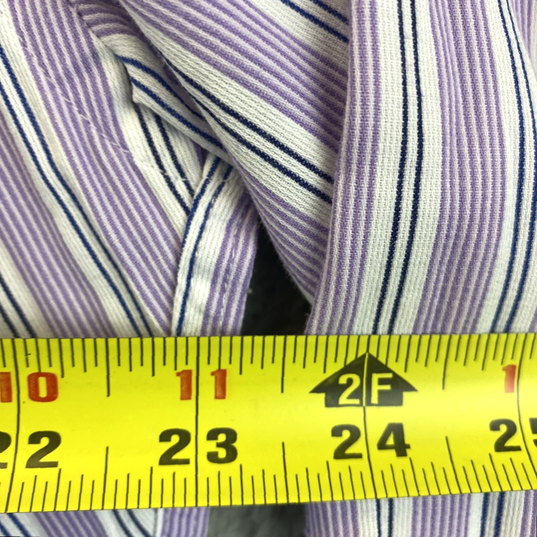 Vintage DOLCE GUAVA Striped Button-Up Shirt 2XL Purple Long Sleeve Mens Size US XXL / EU 58 / 5 - 6 Thumbnail