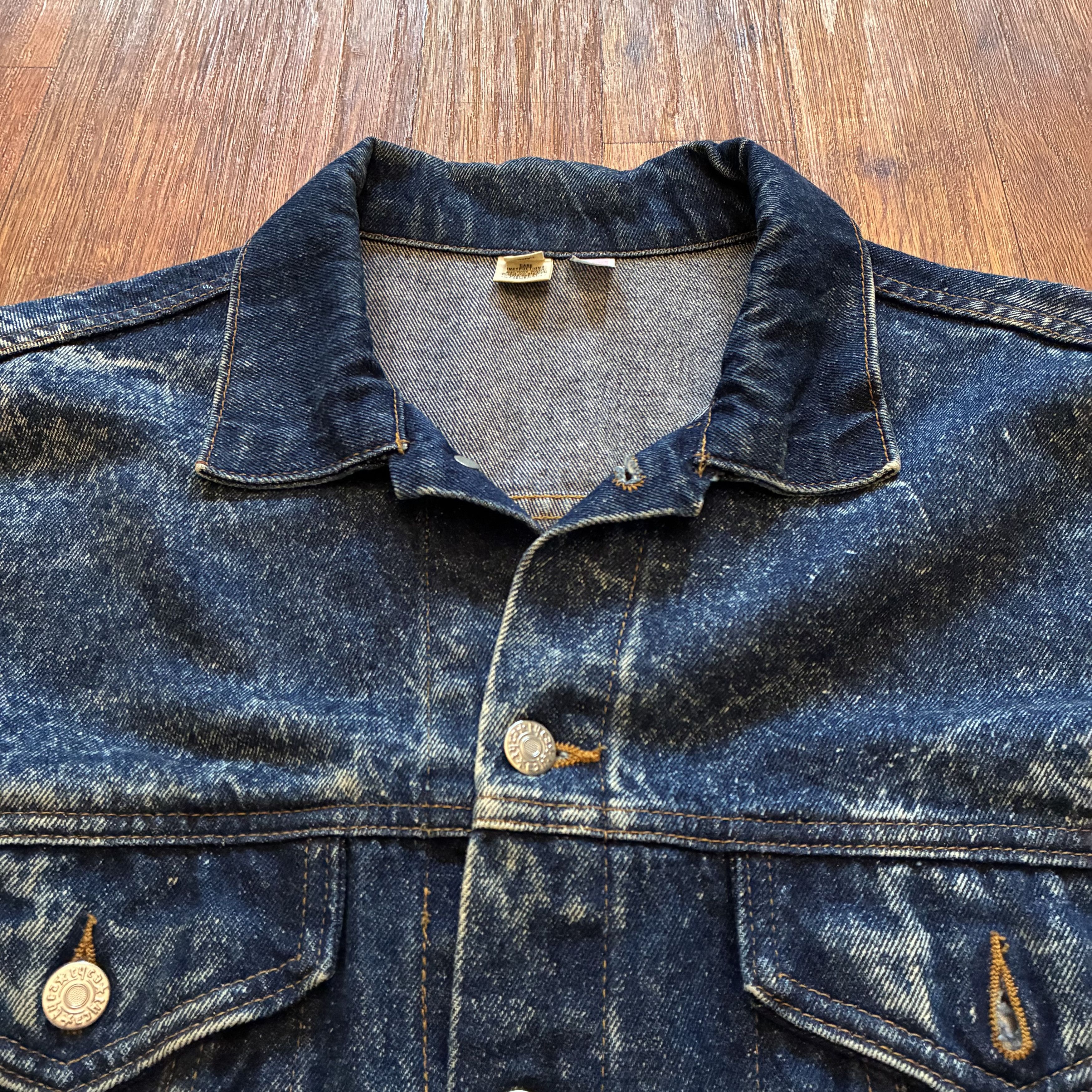 Other 80s Smith & Wesson Acid Wash Denim Trucker Jacket USA L Size US L / EU 52-54 / 3 - 3 Thumbnail
