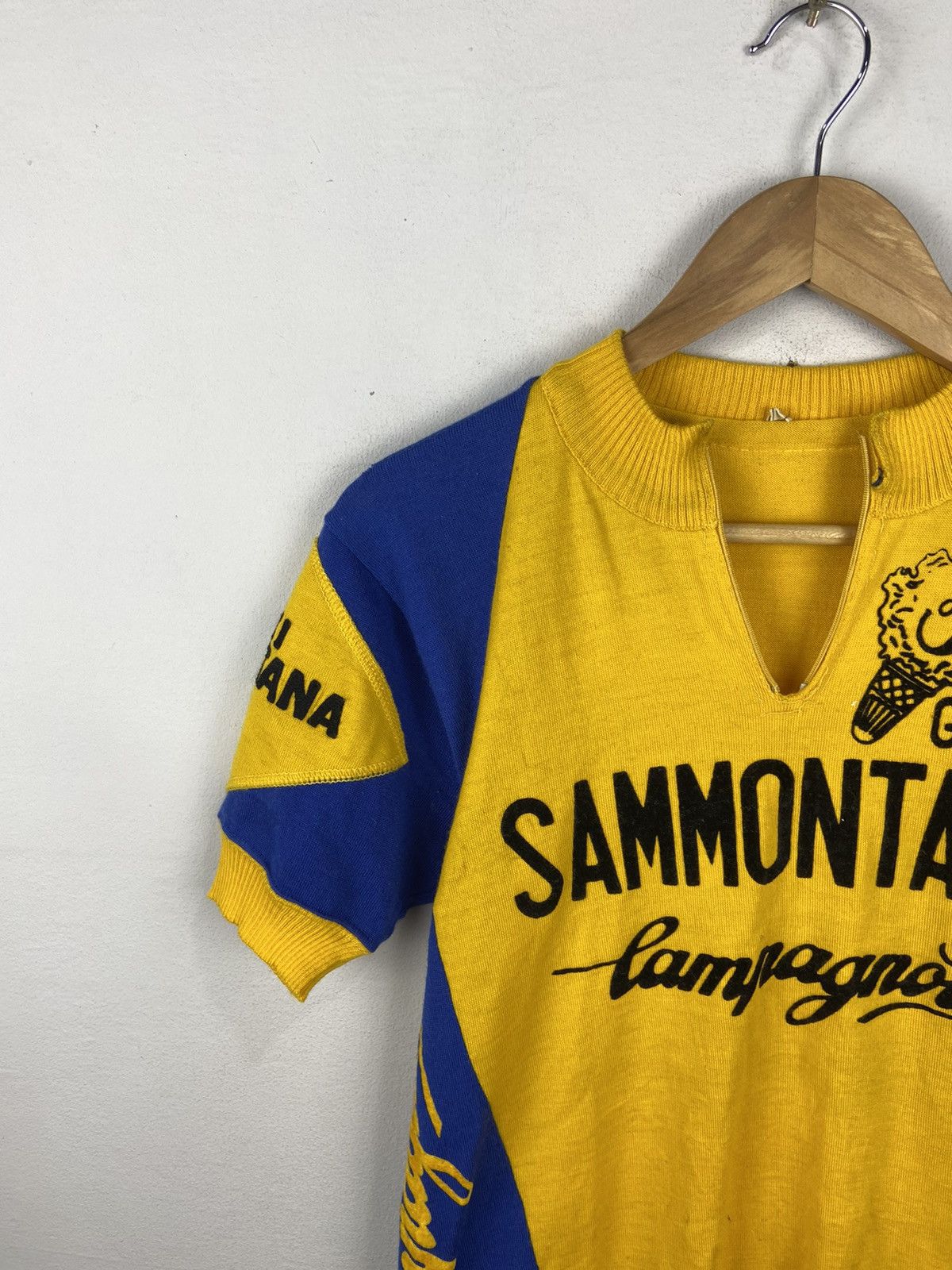 Vintage 70s SMS Santini Gelati Sammontana Bcycle Shirt Size US S / EU 44-46 / 1 - 2 Thumbnail