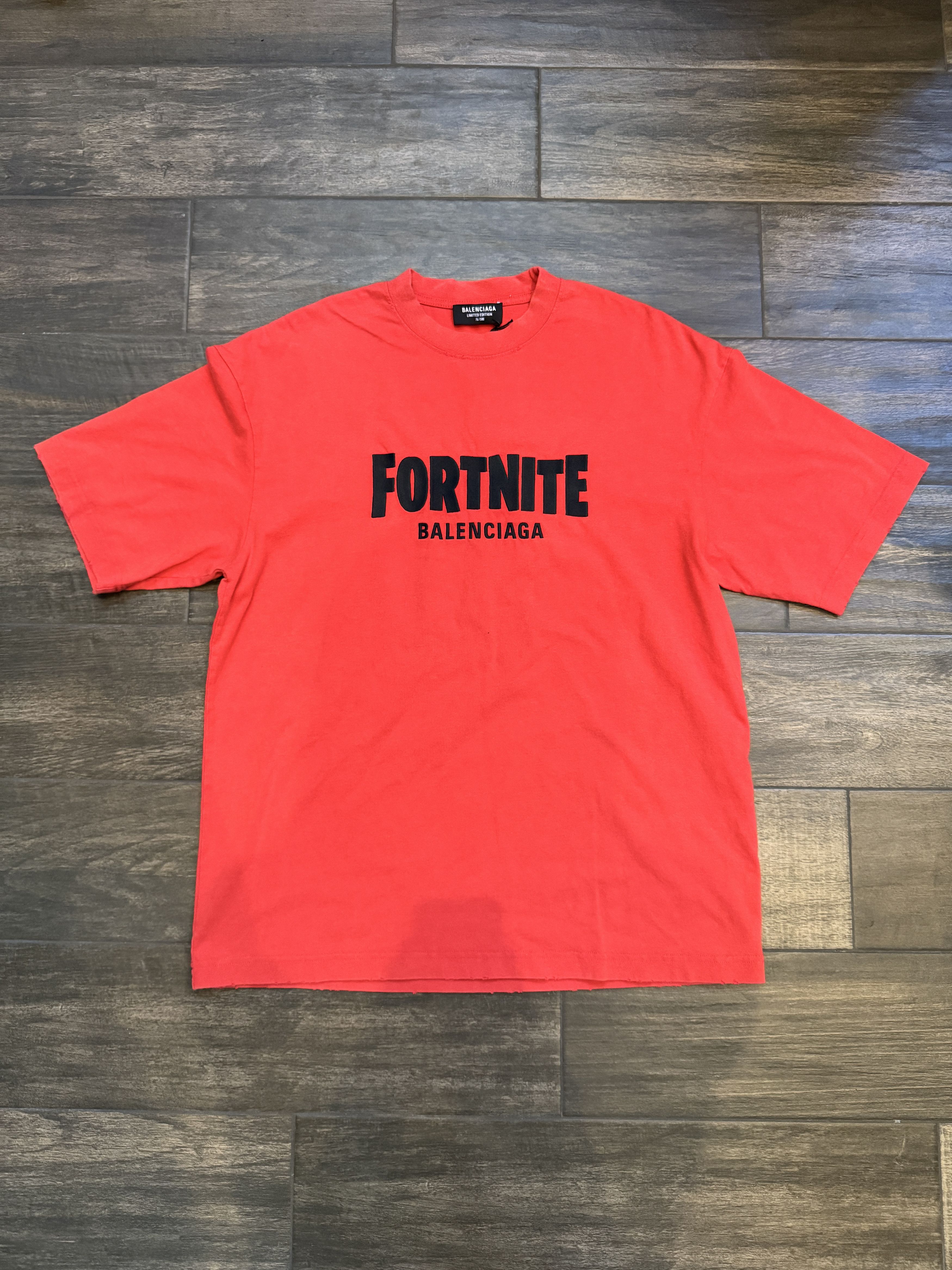 バレンシアガ × おいしゅう フォートナイト Tシャツ