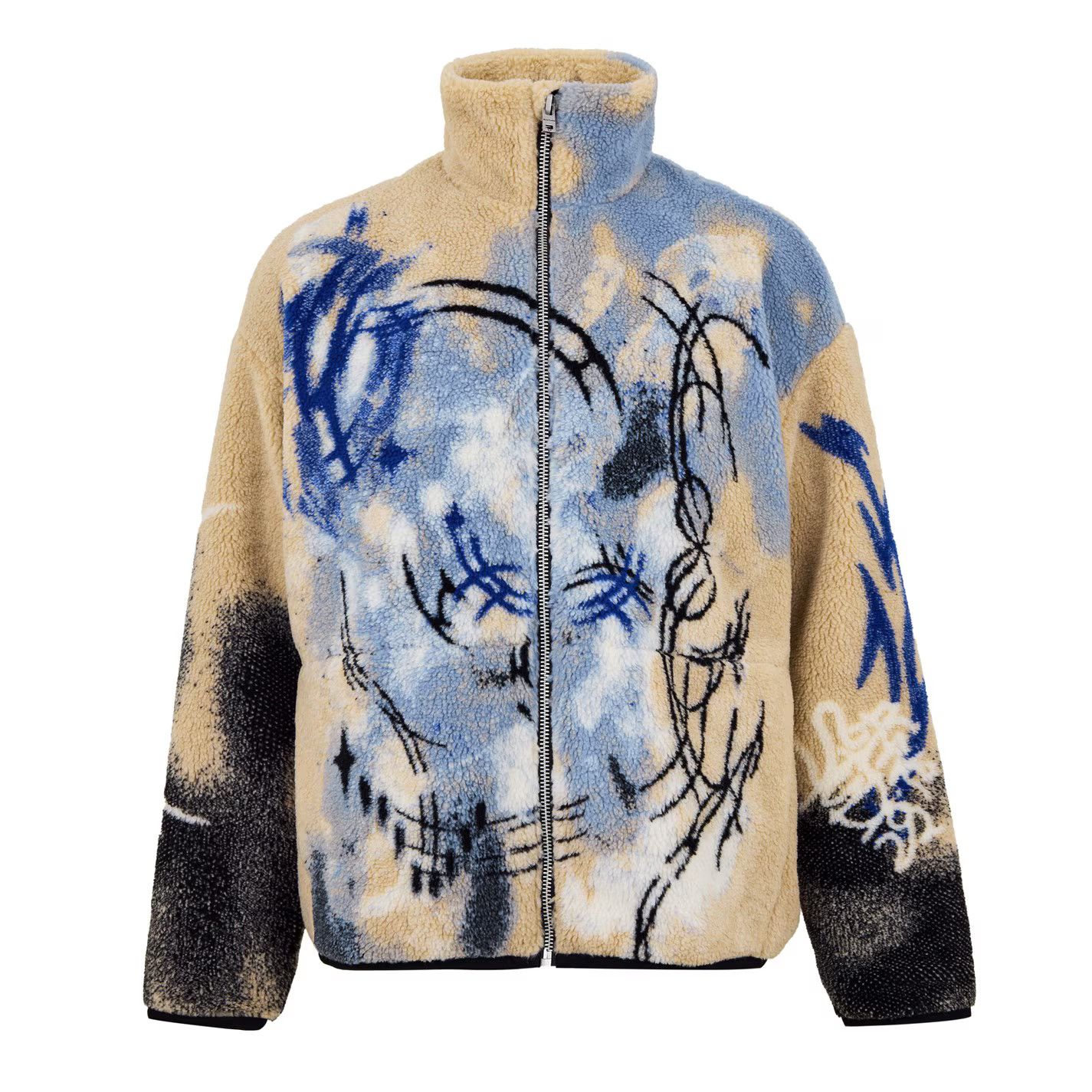 Acne Studios o1g2r1mq0825 Teddy Jacquard Jacket in Multicolor Size US S / EU 44-46 / 1 - 1 Thumbnail