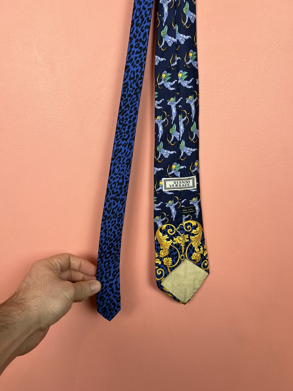 Versace Jeans Couture Giani Versace tie silk luxury rich casual Size ONE SIZE - 9 Thumbnail